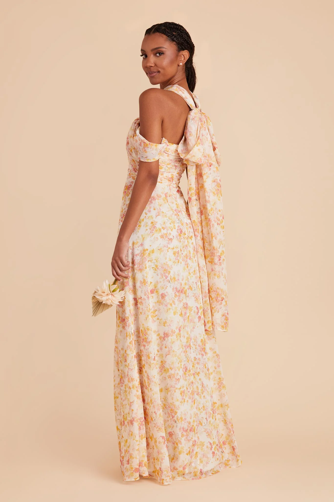 Cara Chiffon Dress - Pressed Floral - Image 6