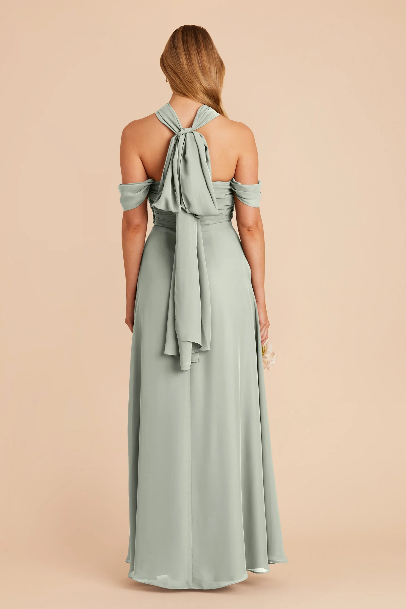 Cara Chiffon Dress - Sage - Image 8
