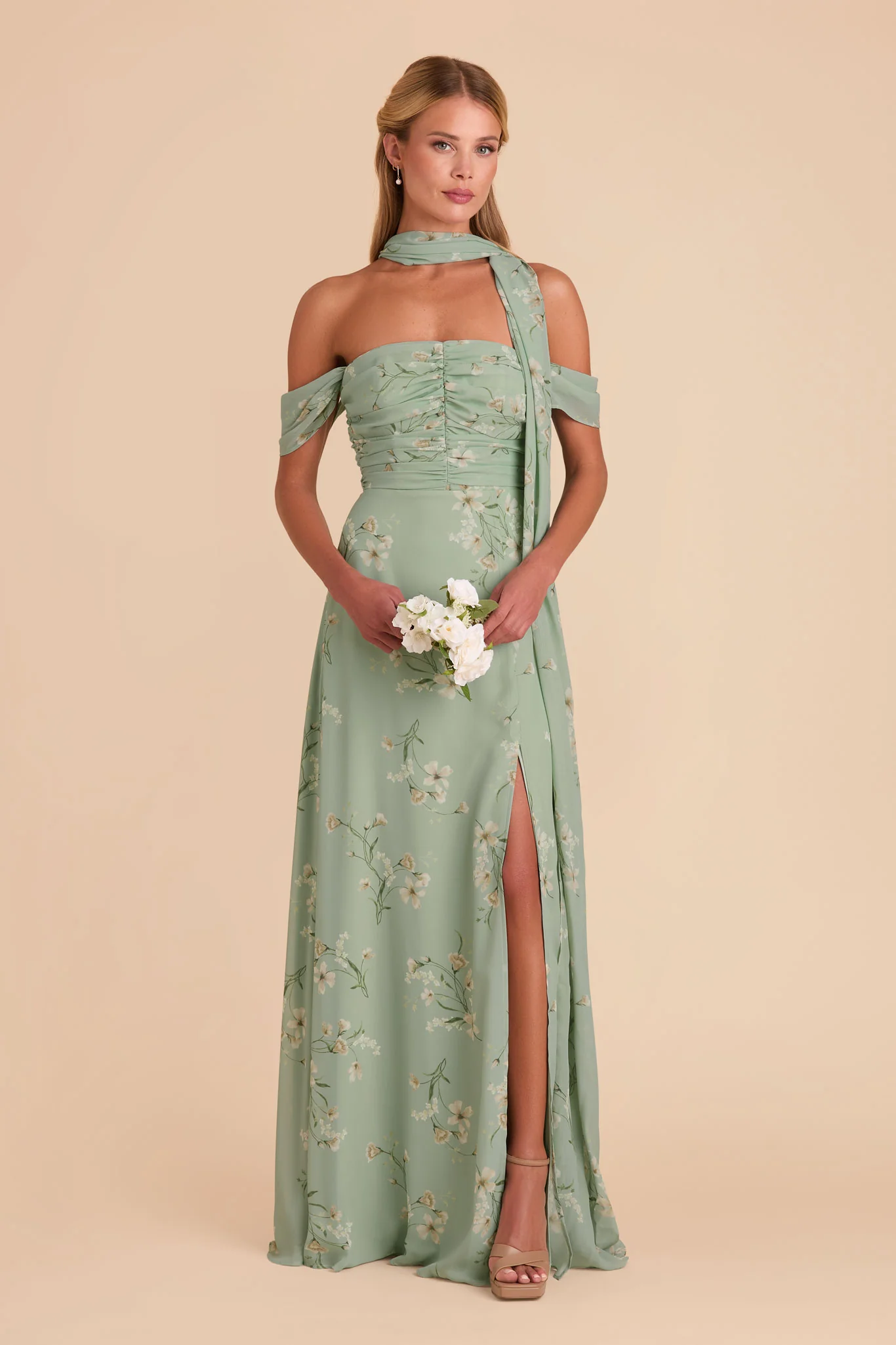 Cara Chiffon Dress - Sage Le Fleur - Image 2