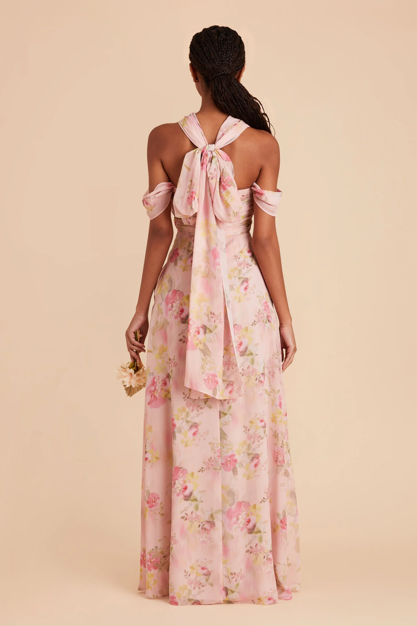 Cara Chiffon Dress - Vintage Pink Floral - Image 7
