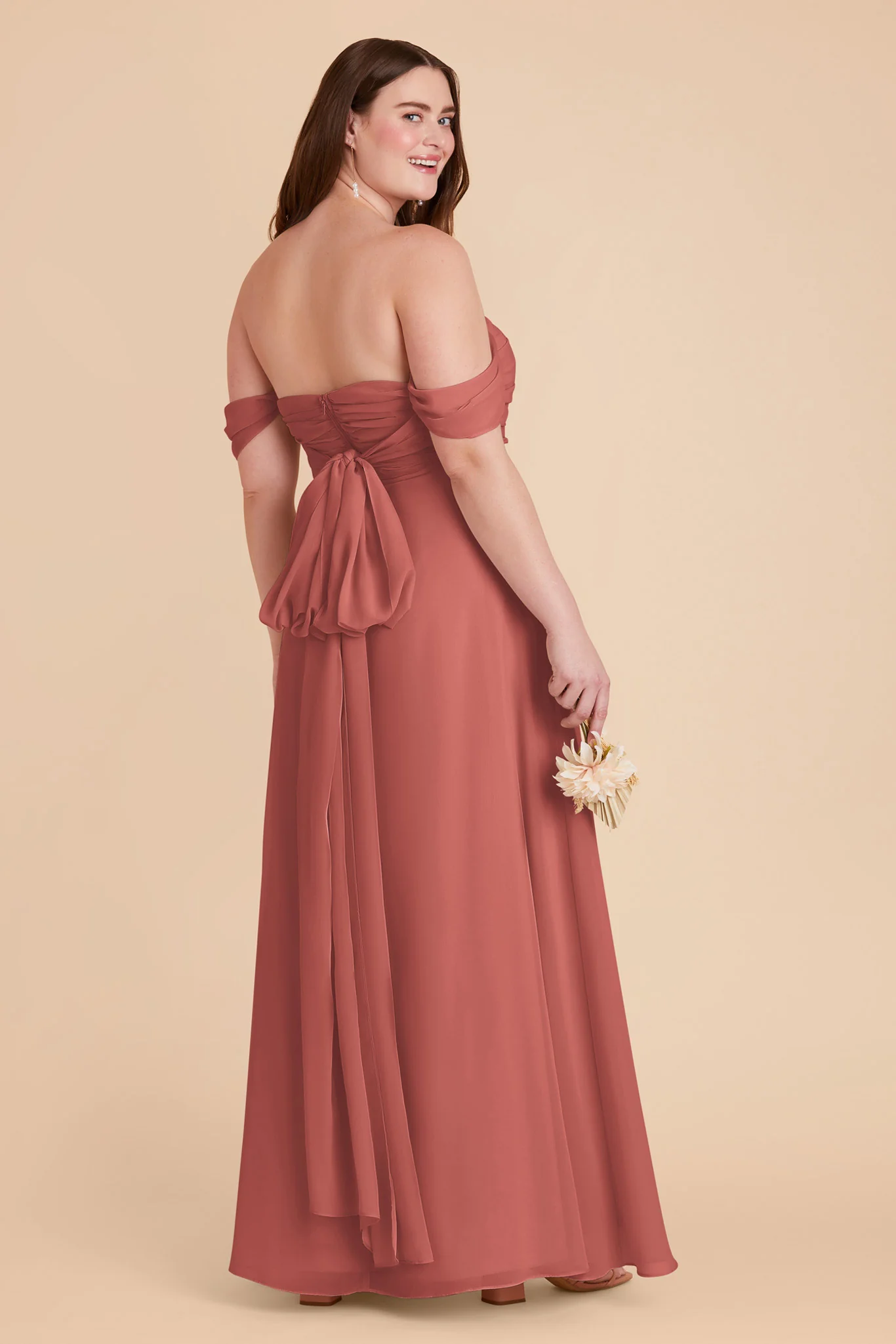 Cara Chiffon Dress - Wild Rose - Image 13