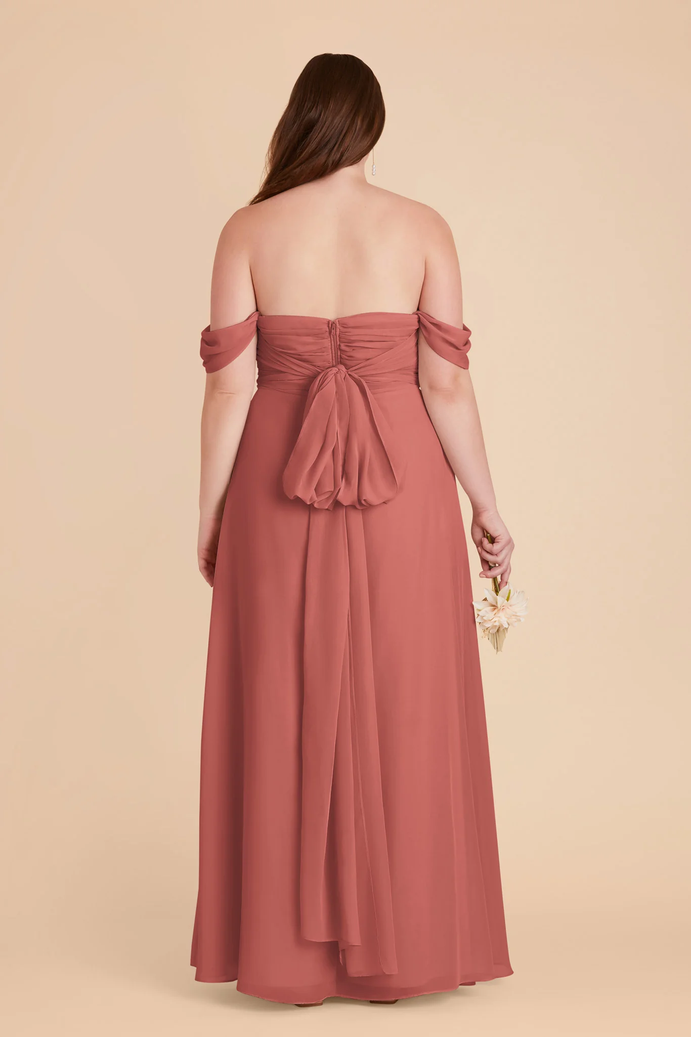 Cara Chiffon Dress - Wild Rose - Image 14