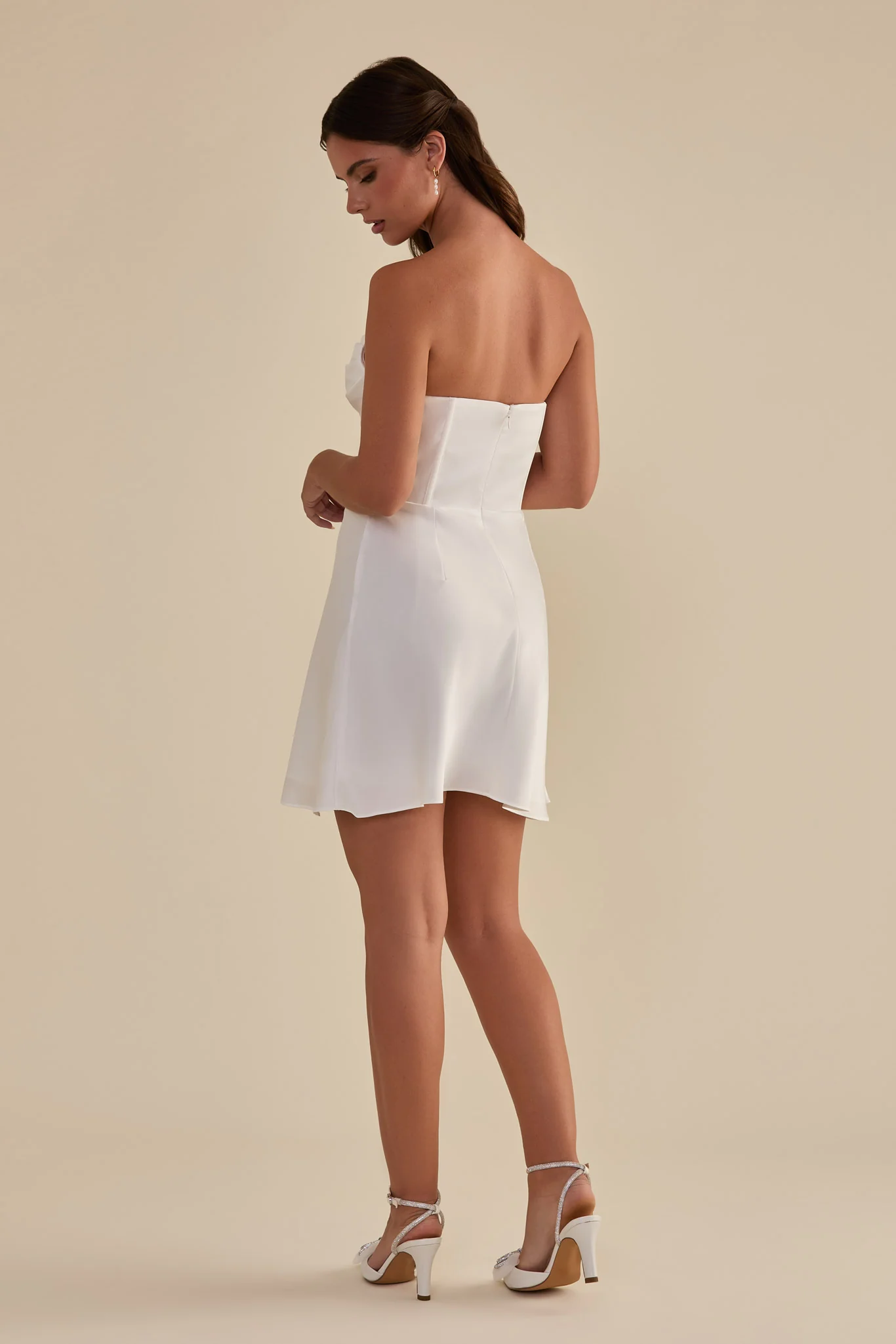Caroline Matte Satin - White - Image 5