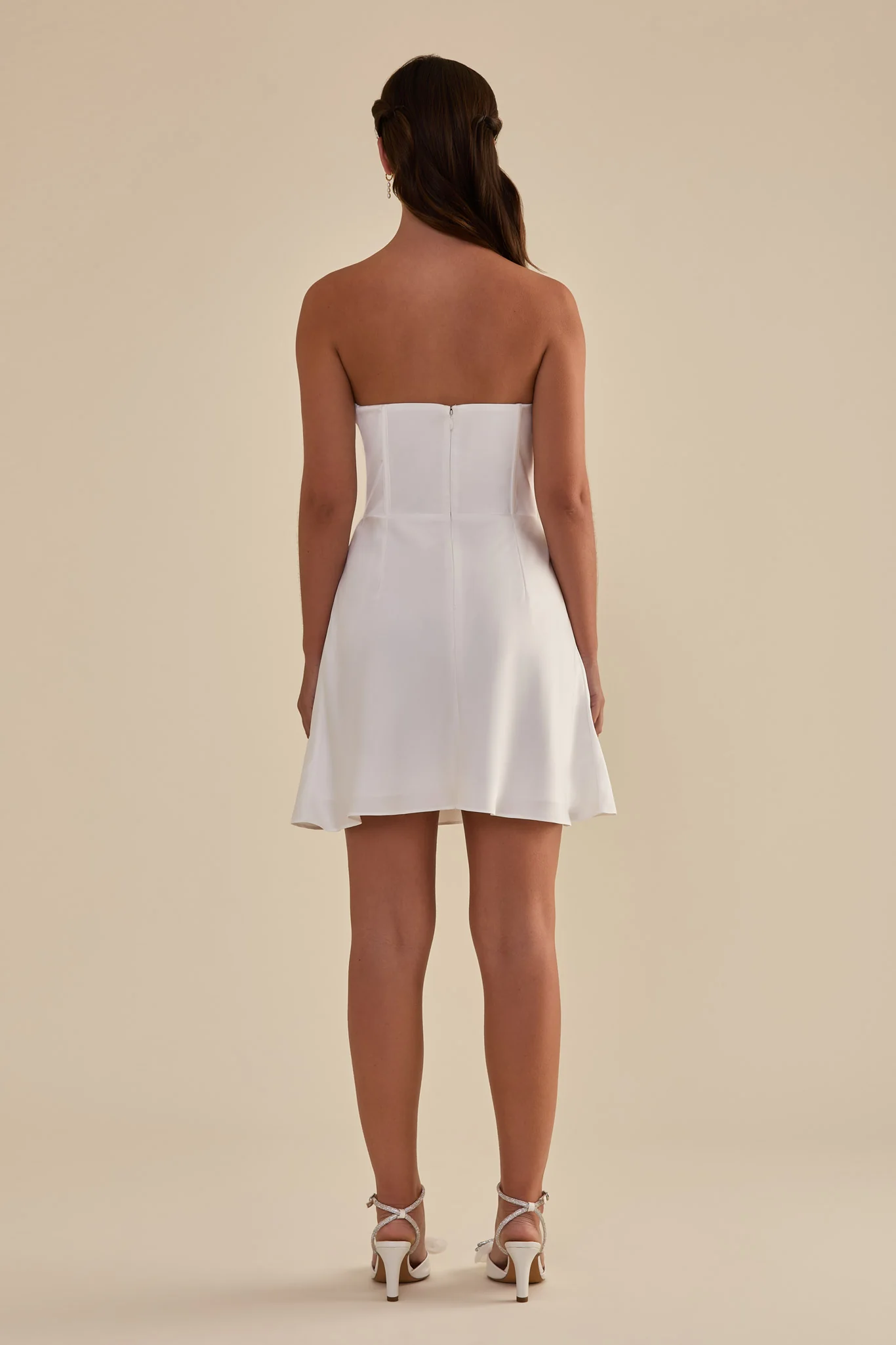 Caroline Matte Satin - White - Image 6