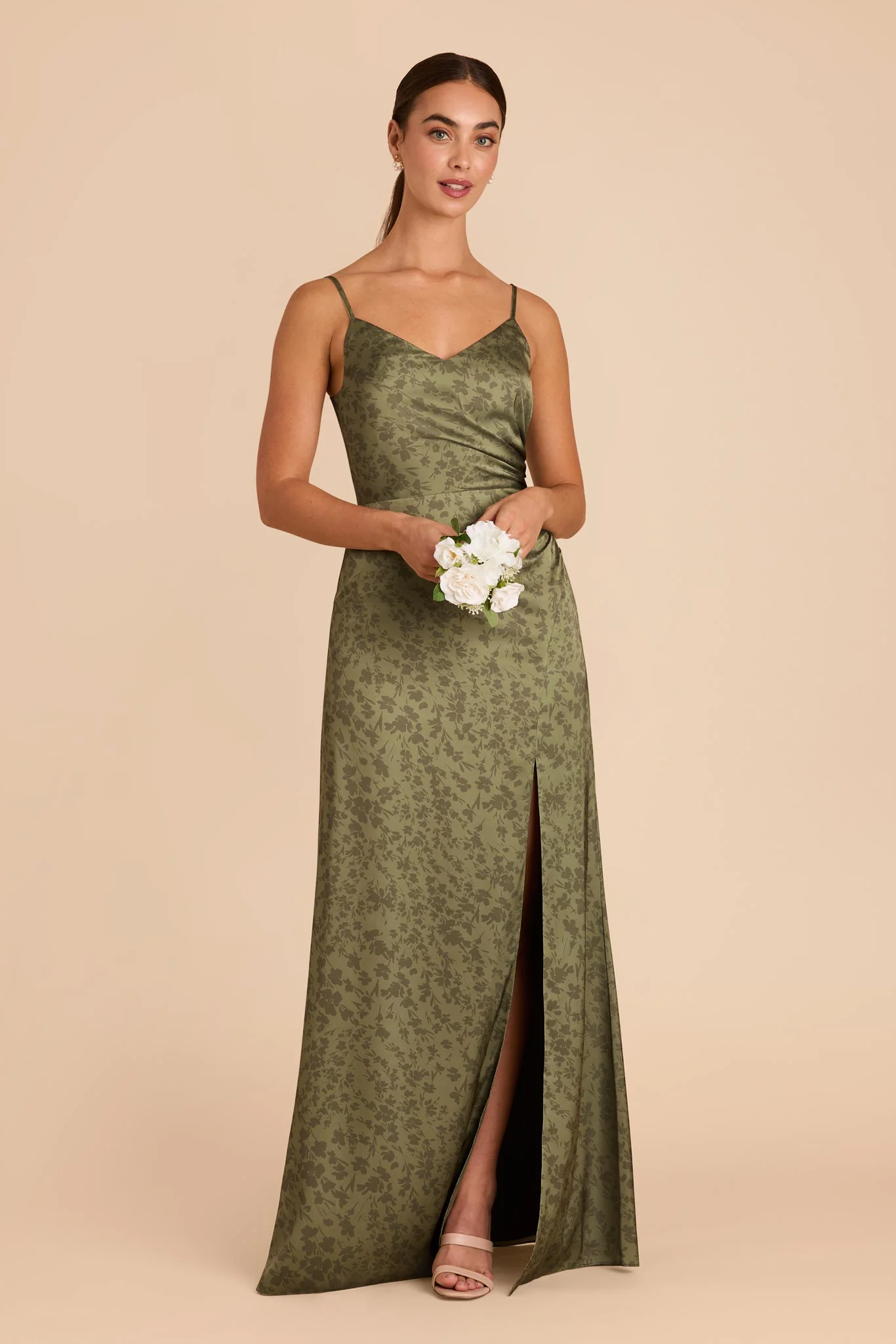 Catherine Matte Satin Dress - Bright Martini Dreamy Floral - Image 2