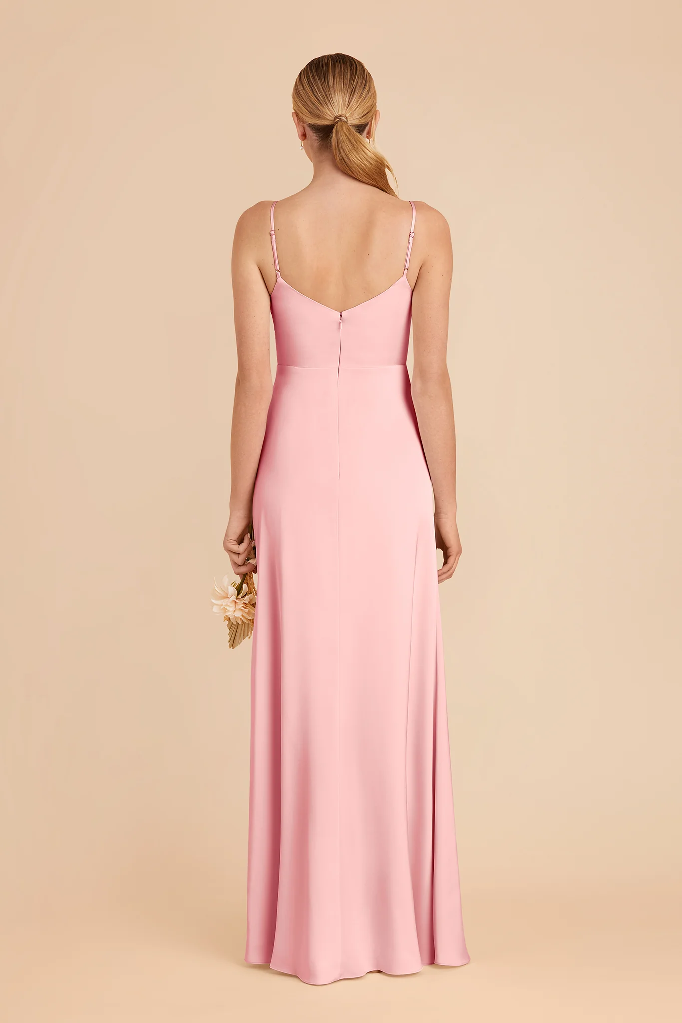 Catherine Matte Satin Dress - Bubblegum Pink - Image 4