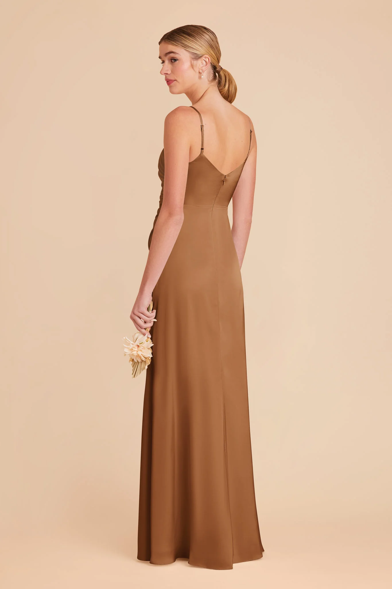Catherine Matte Satin Dress - Copper - Image 6
