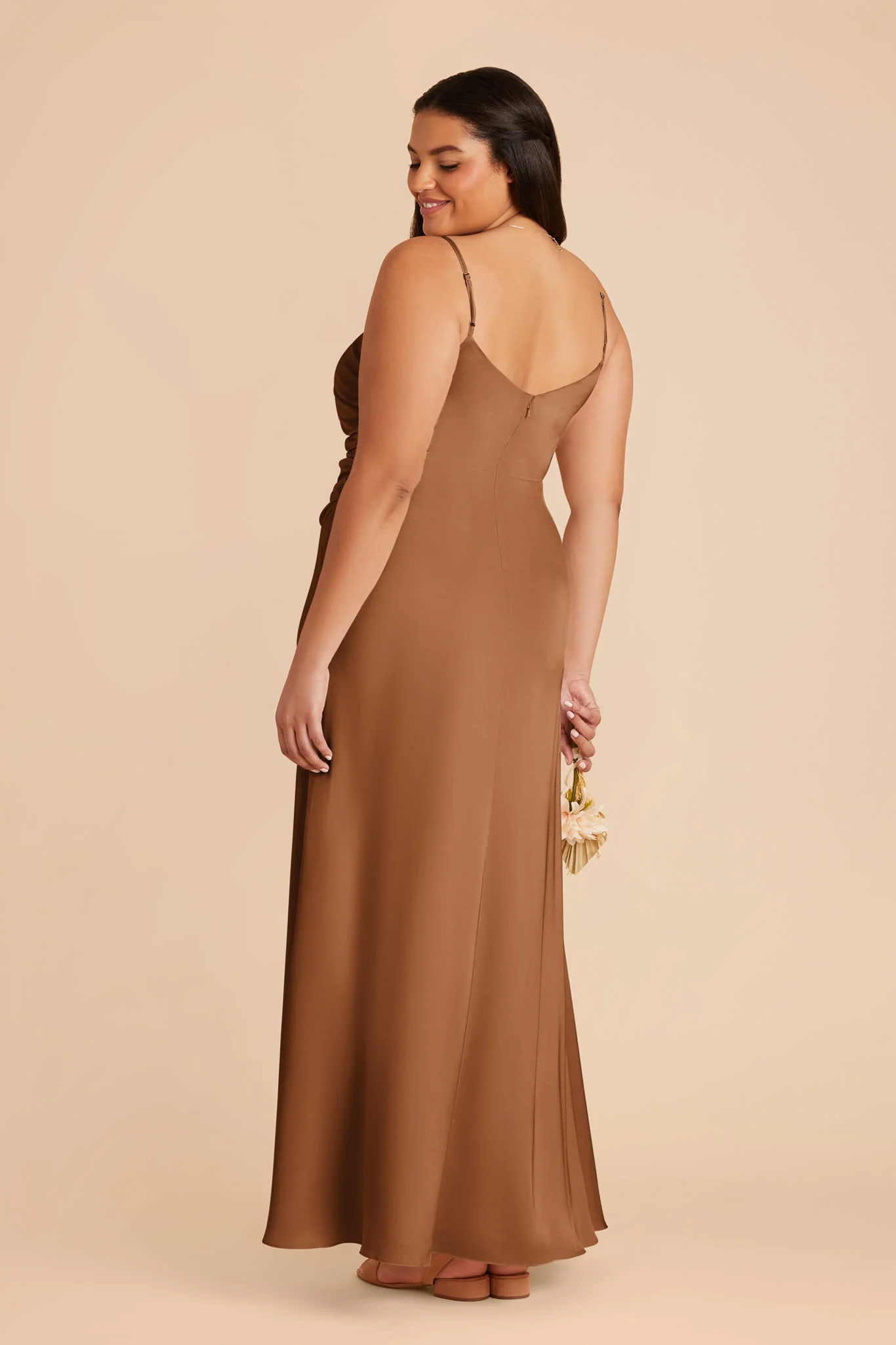 Catherine Matte Satin Dress - Copper - Image 8