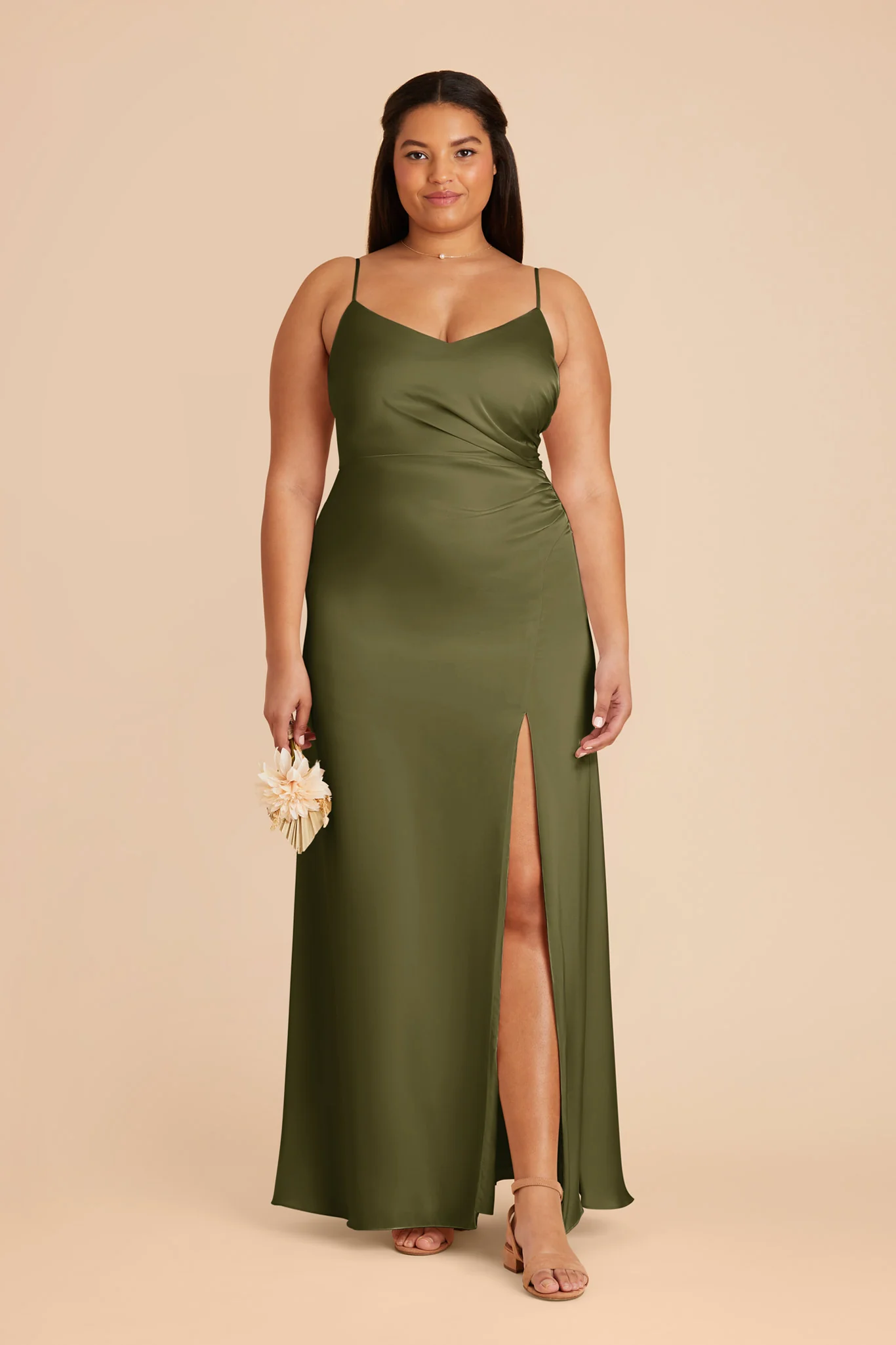 Catherine Matte Satin Dress - Martini - Image 2