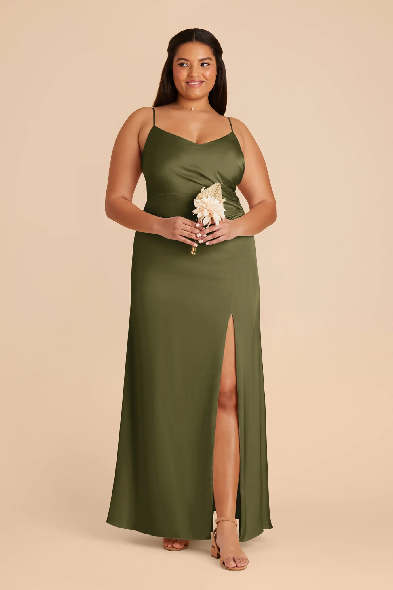 Catherine Matte Satin Dress - Martini - Image 7