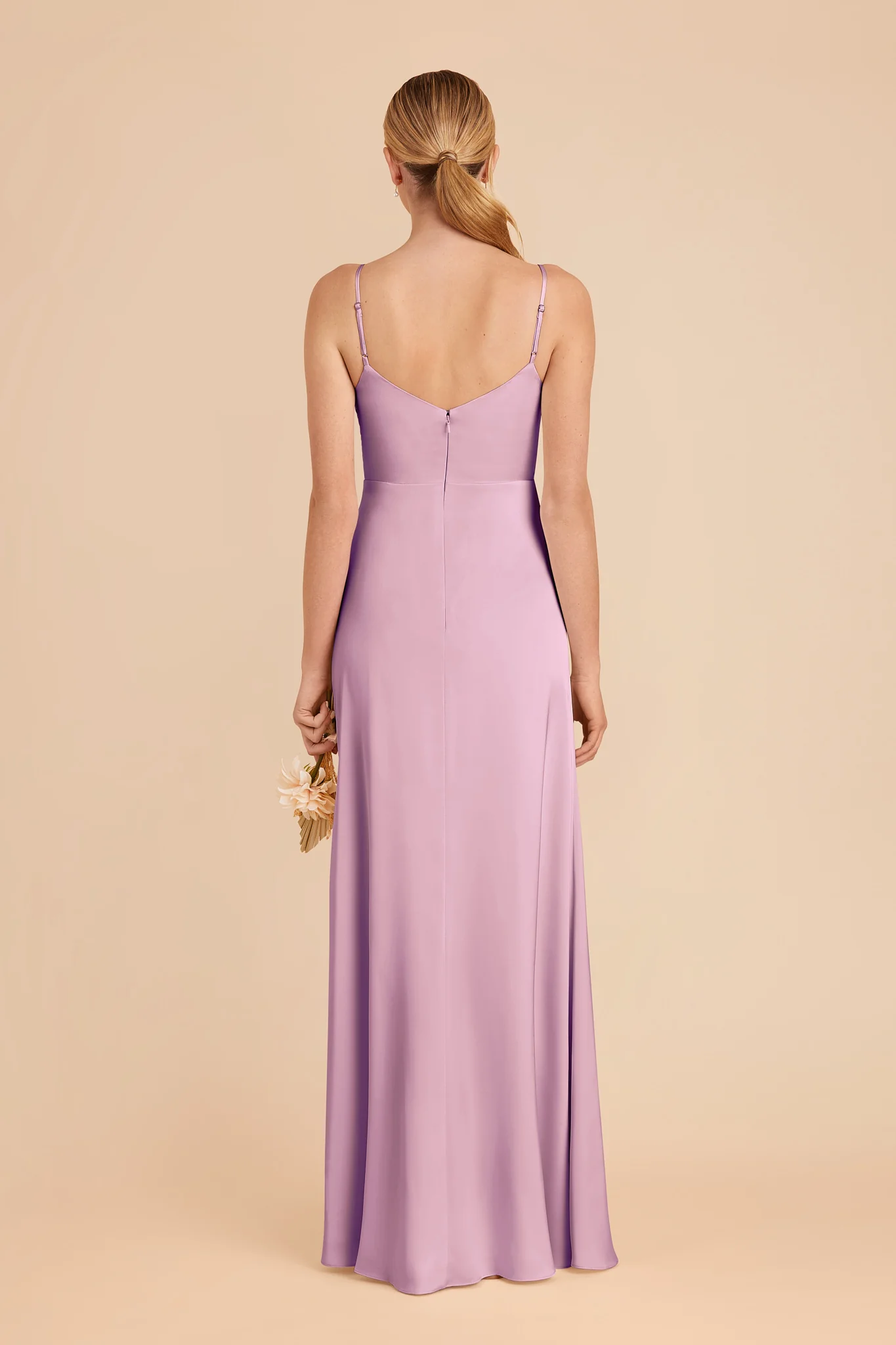 Catherine Matte Satin Dress - Orchid - Image 4