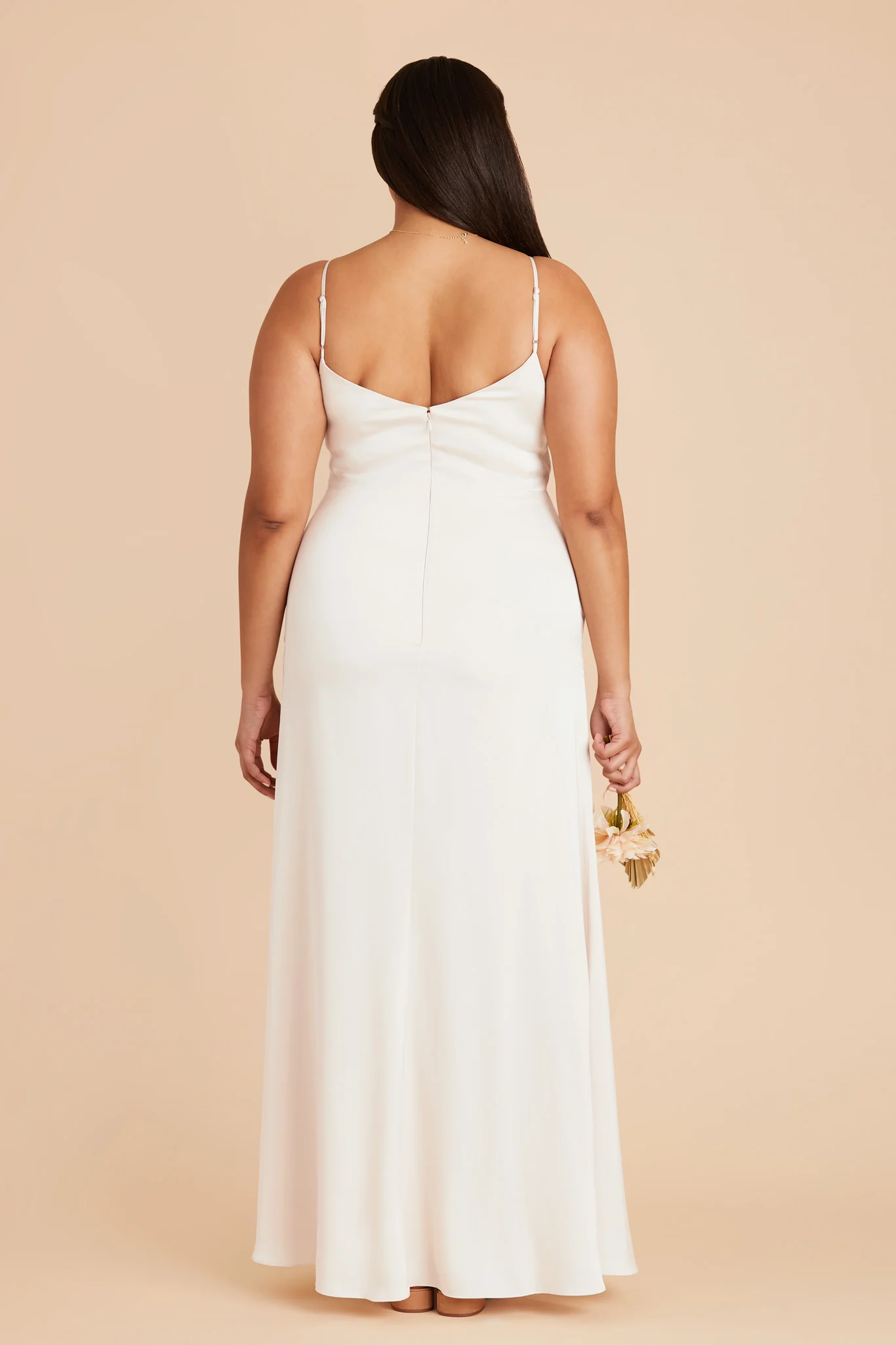 Catherine Matte Satin Dress - White - Image 10