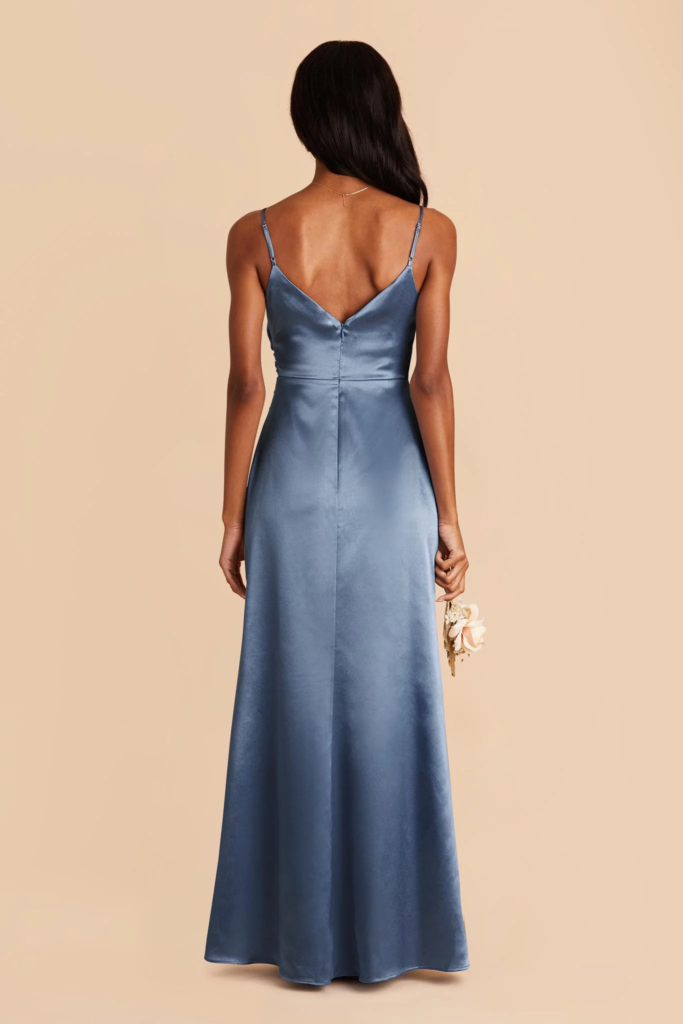 Catherine Shiny Satin Dress - Twilight - Image 4