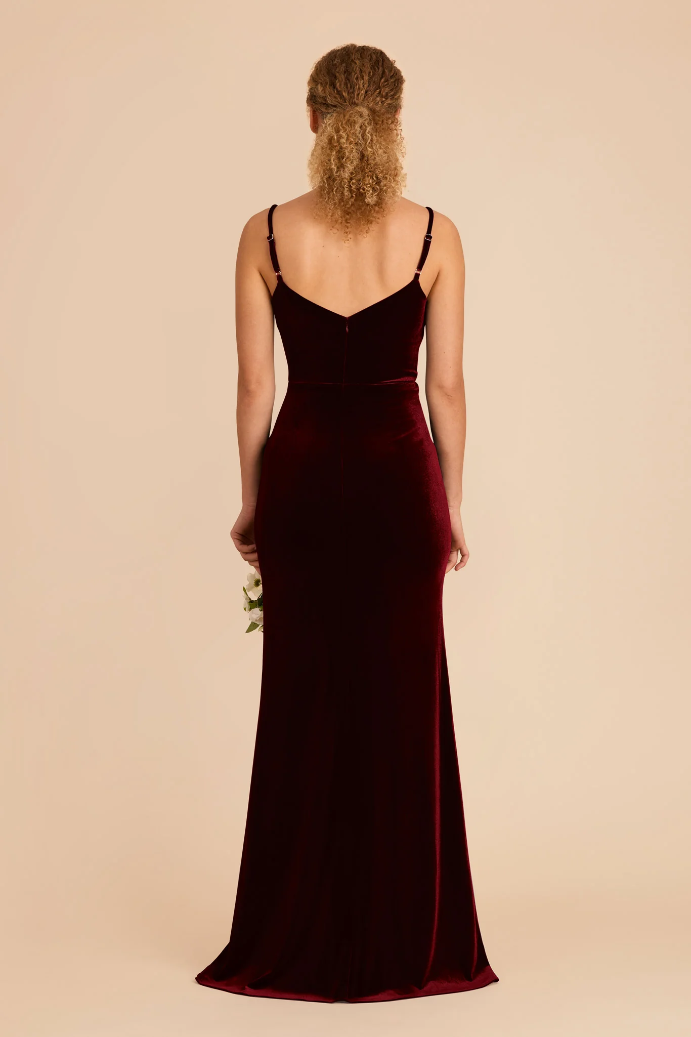Catherine Velvet Dress - Cabernet - Image 5