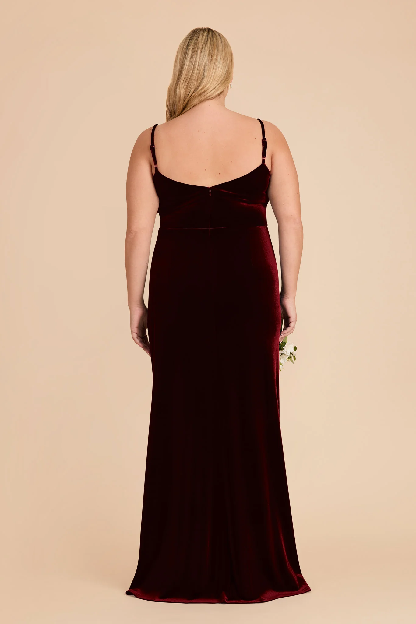 Catherine Velvet Dress - Cabernet - Image 8