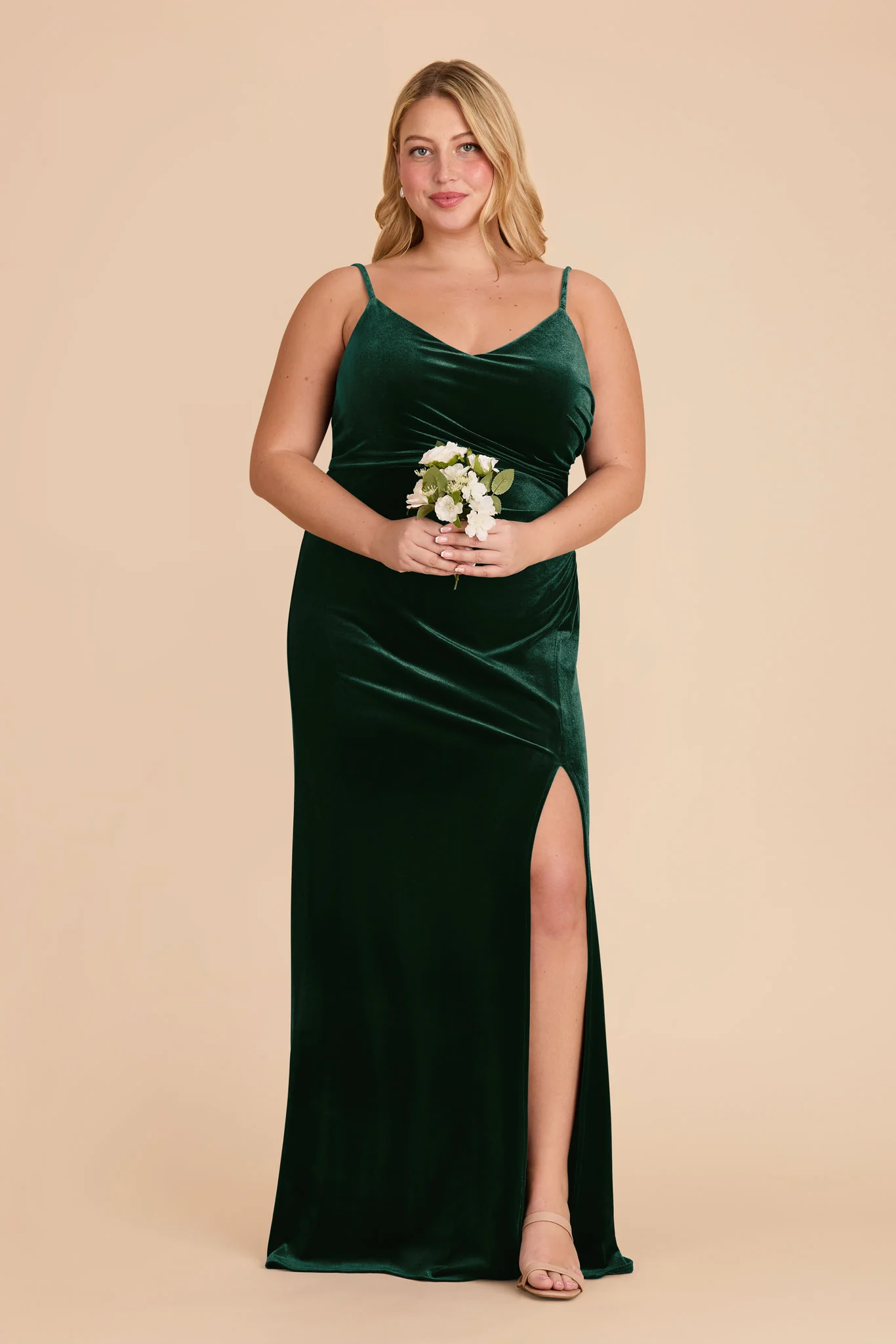 Catherine Velvet Dress - Emerald - Image 6