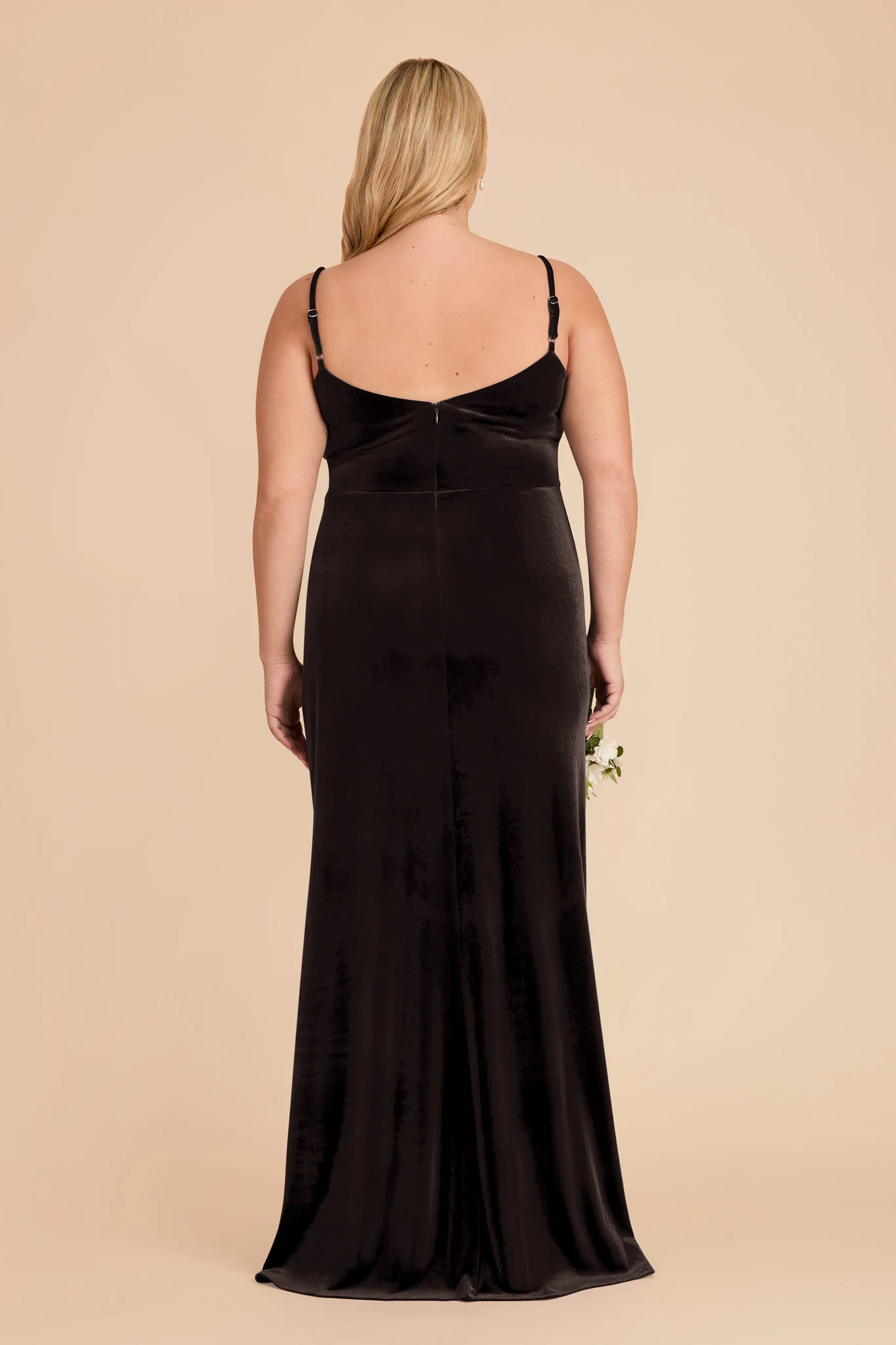 Catherine Velvet Dress - Espresso - Image 8