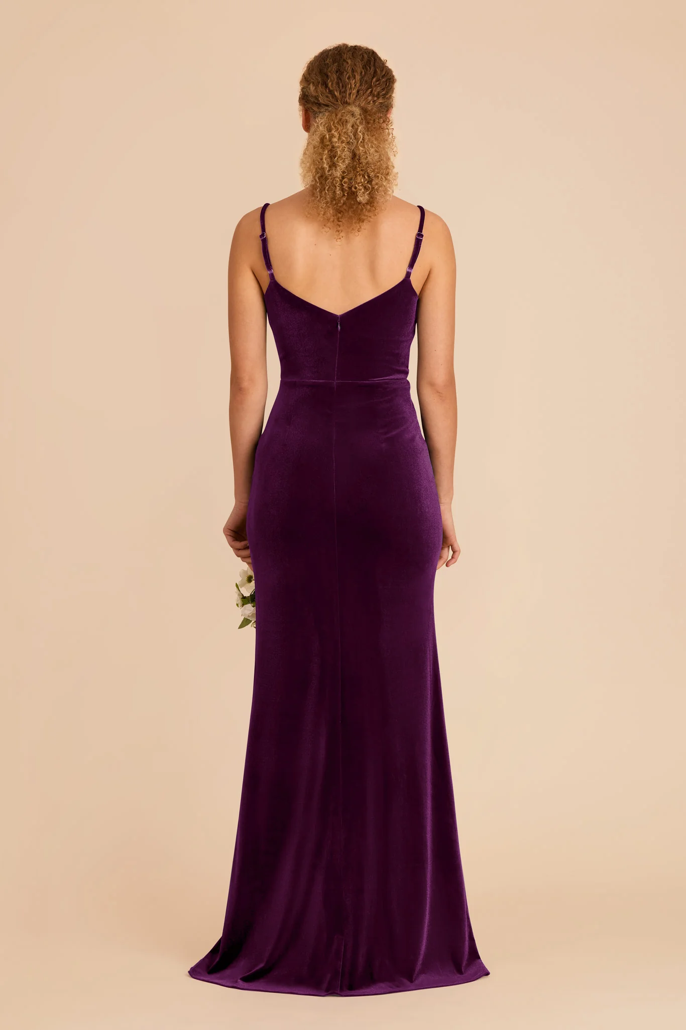 Catherine Velvet Dress - Fig - Image 5