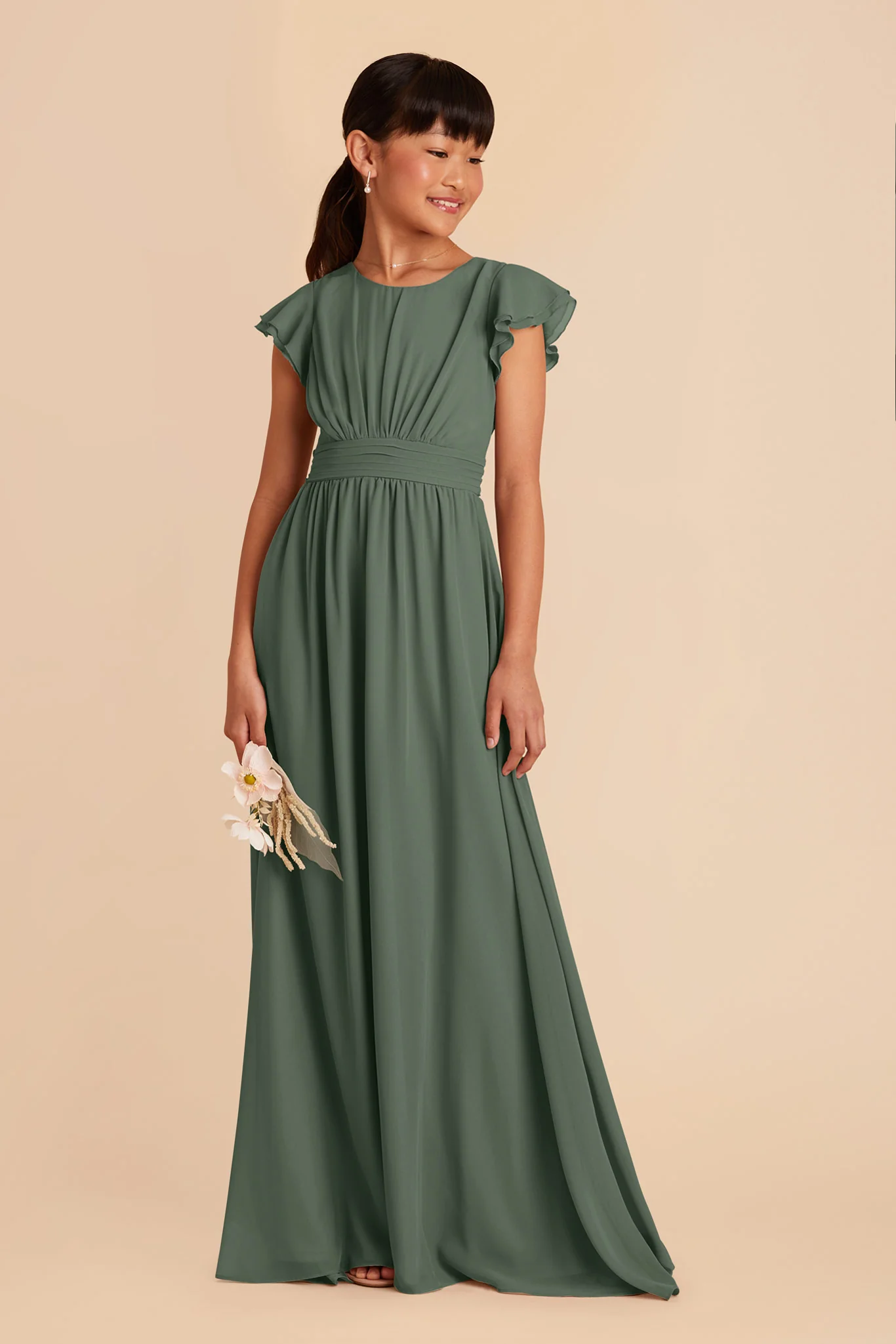Celine Junior Dress - Eucalyptus