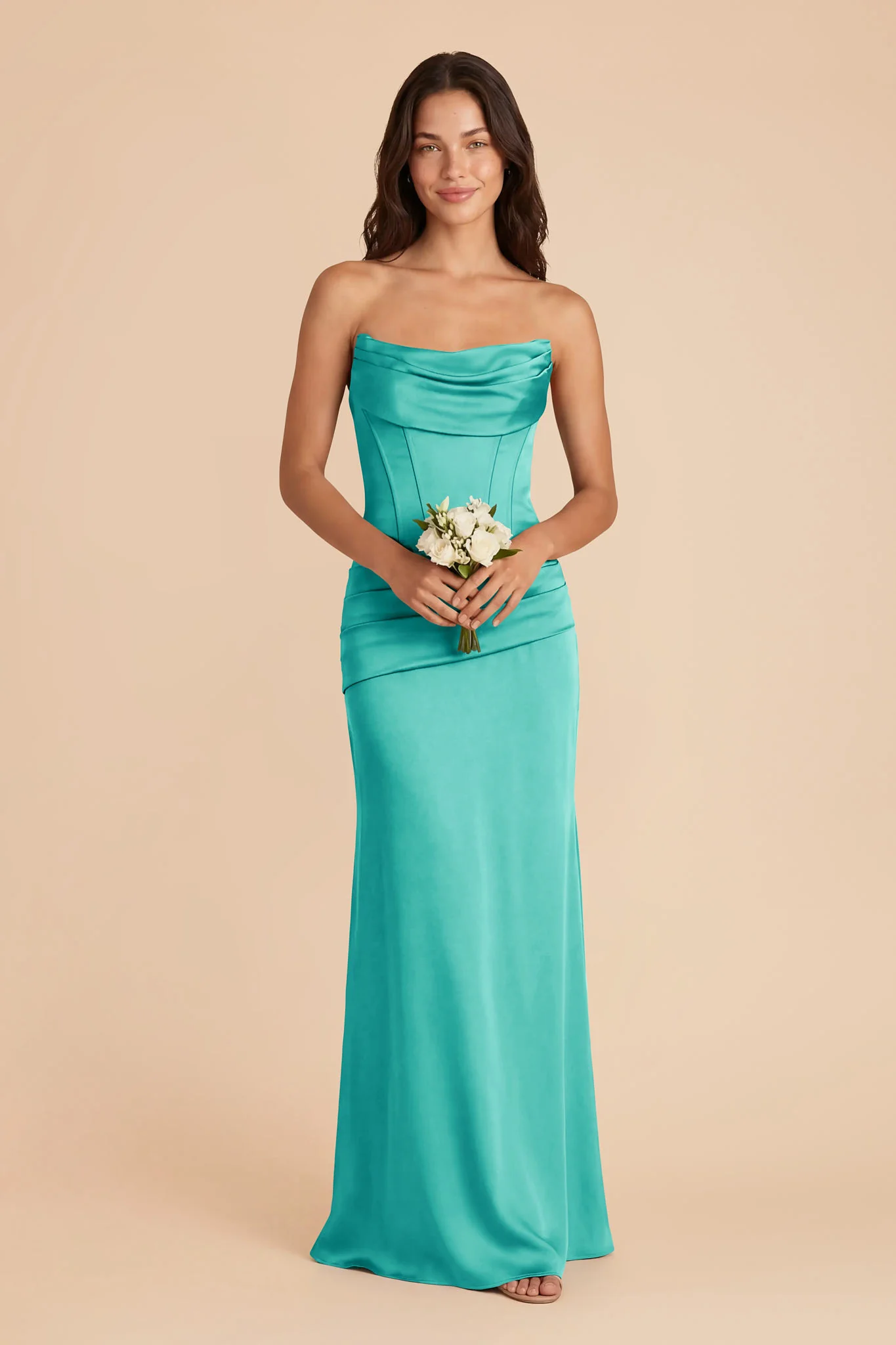 Cher Matte Satin Set - Aquamarine - Image 3