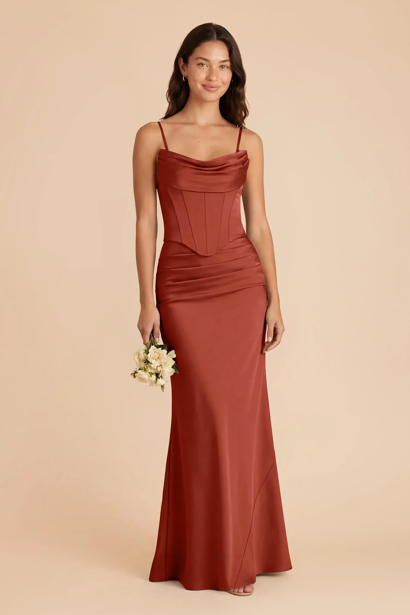 Cher Matte Satin Set - Auburn - Image 2