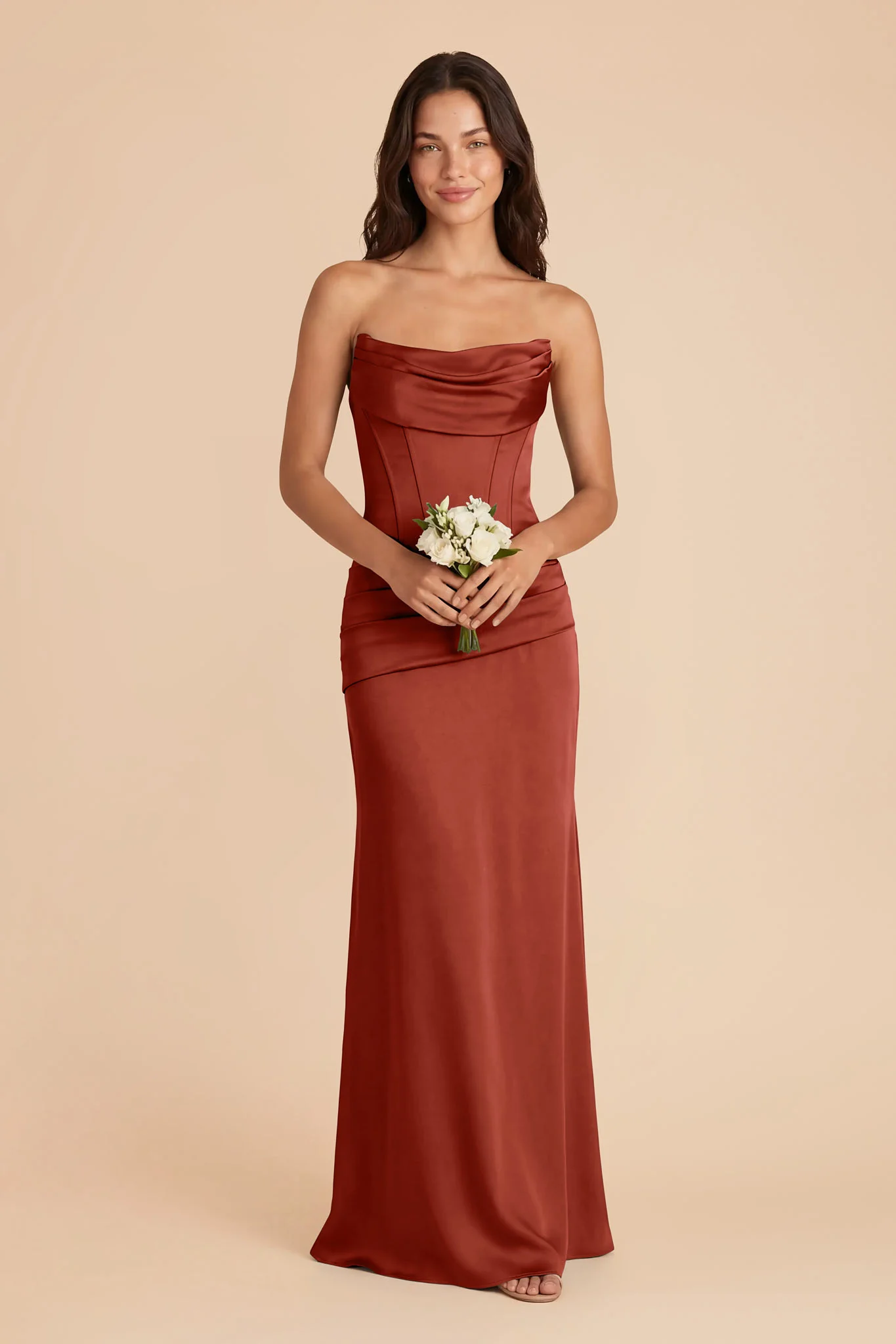 Cher Matte Satin Set - Auburn - Image 3