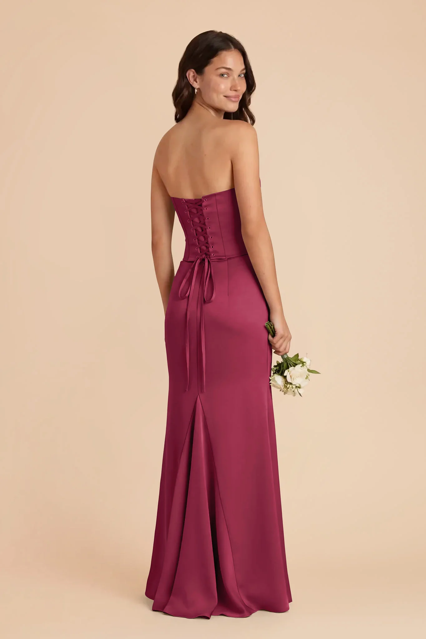 Cher Matte Satin Set - Berry - Image 4