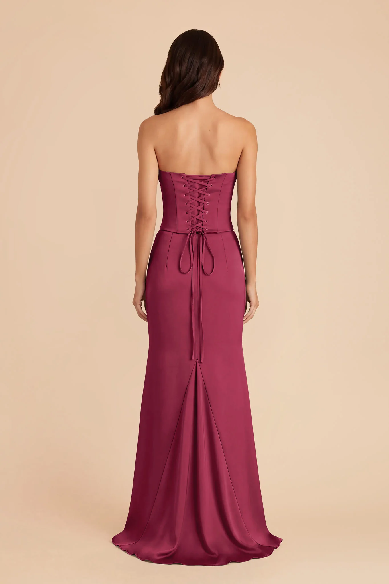 Cher Matte Satin Set - Berry - Image 5