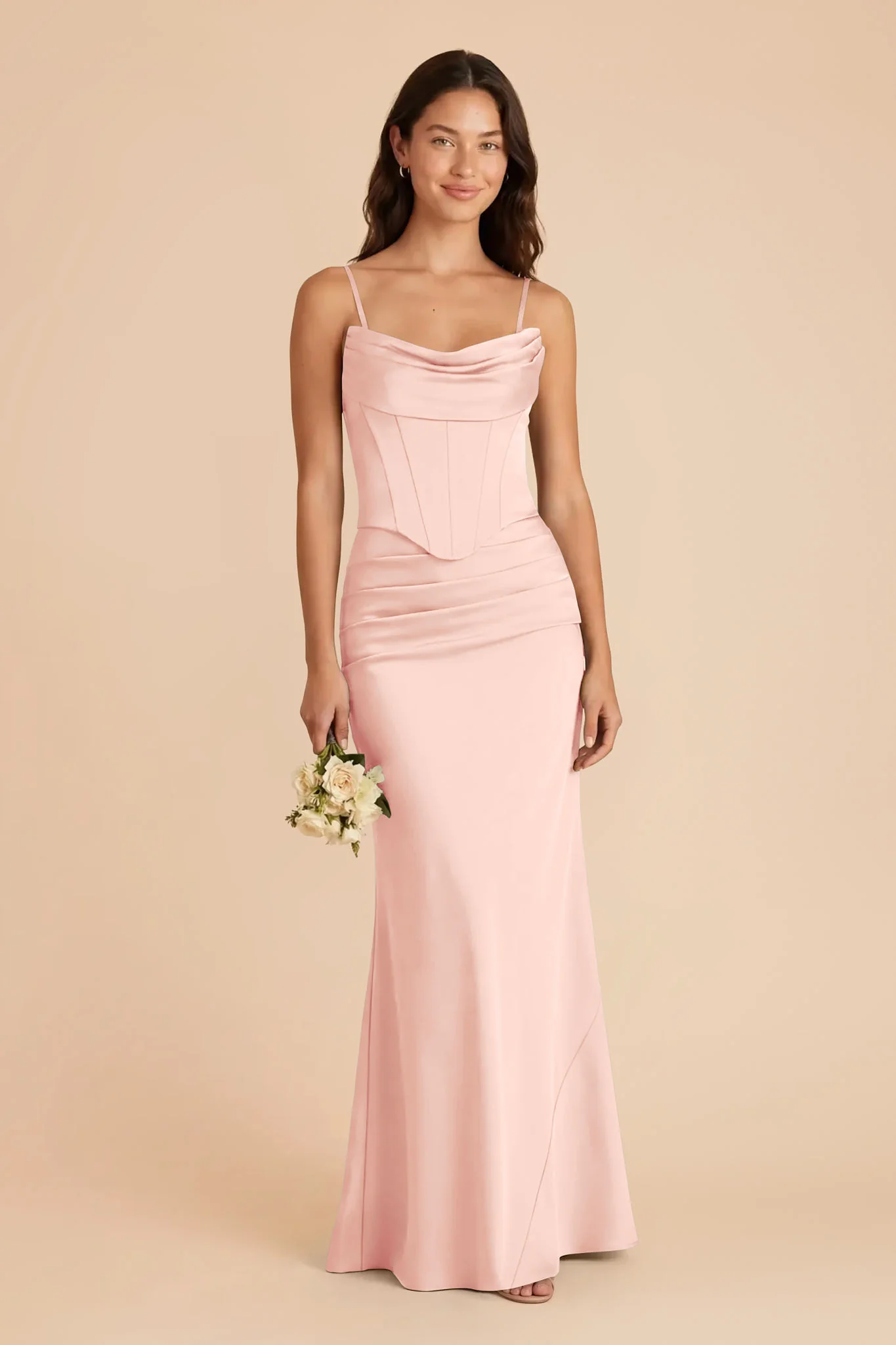Cher Matte Satin Set - Blush Pink - Image 2