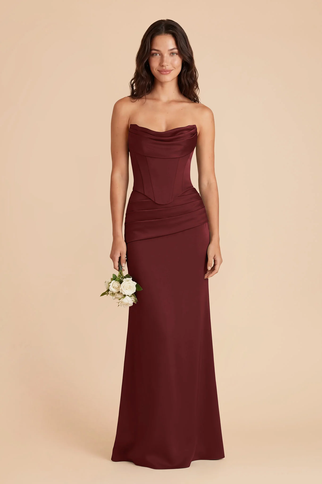 Cher Matte Satin Set - Cabernet