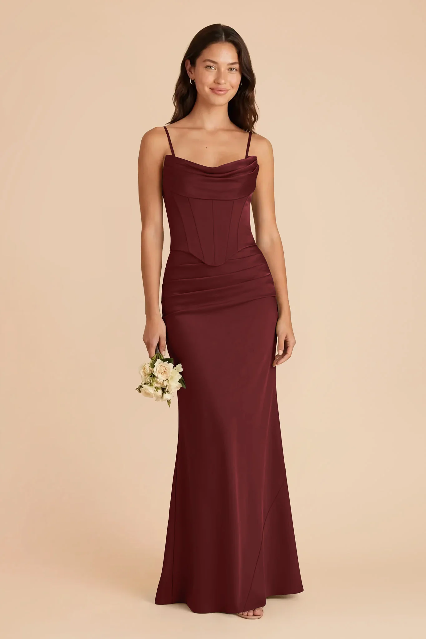 Cher Matte Satin Set - Cabernet - Image 2