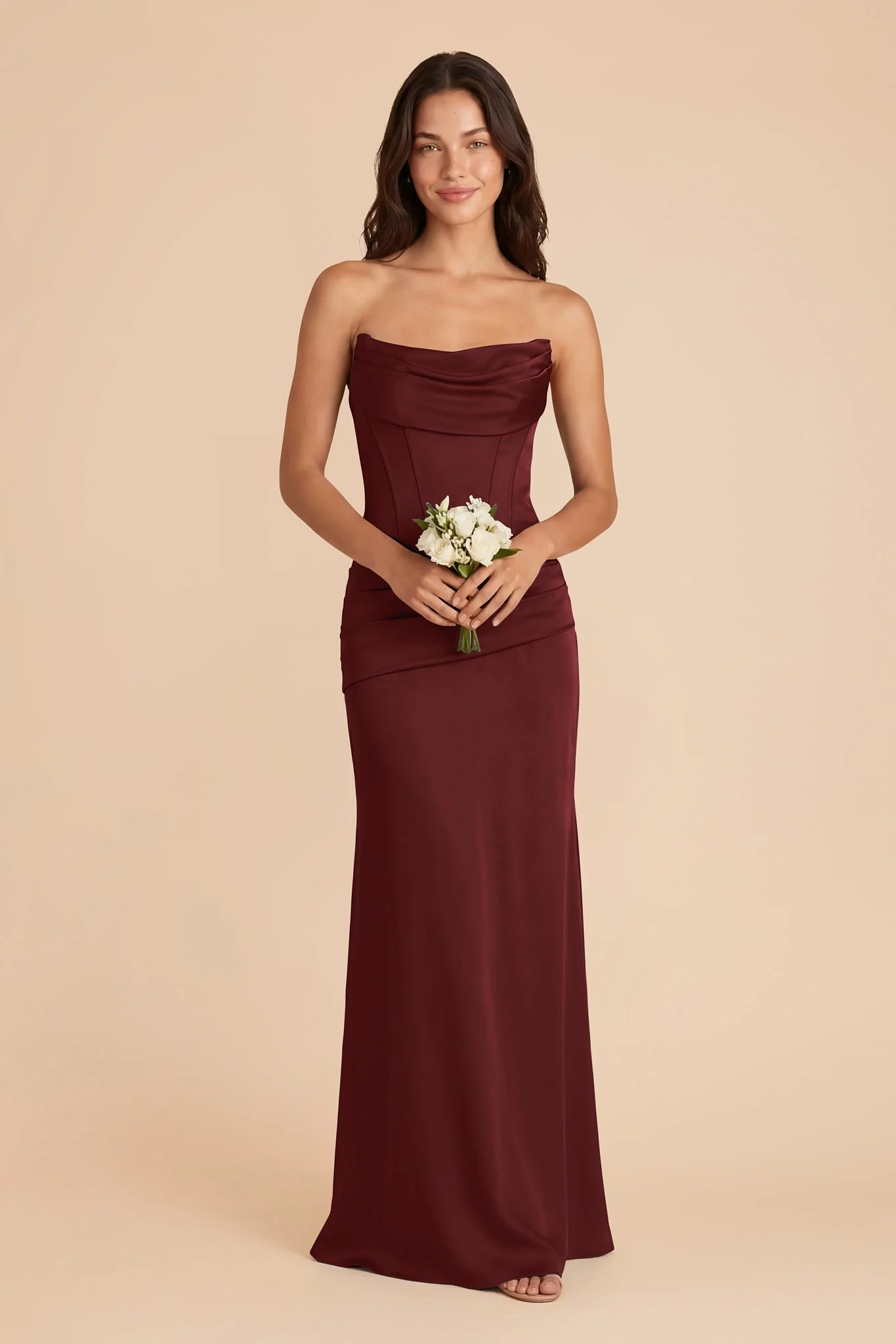 Cher Matte Satin Set - Cabernet - Image 3