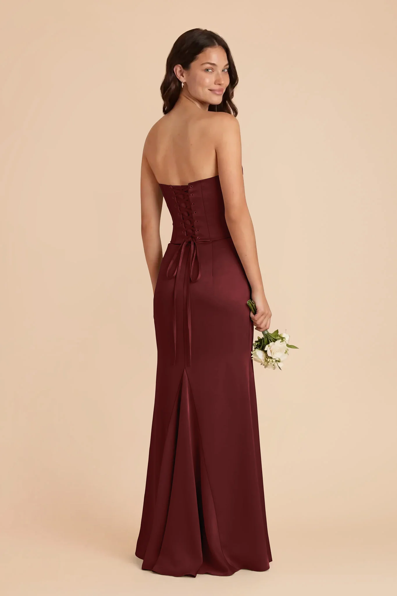 Cher Matte Satin Set - Cabernet - Image 4