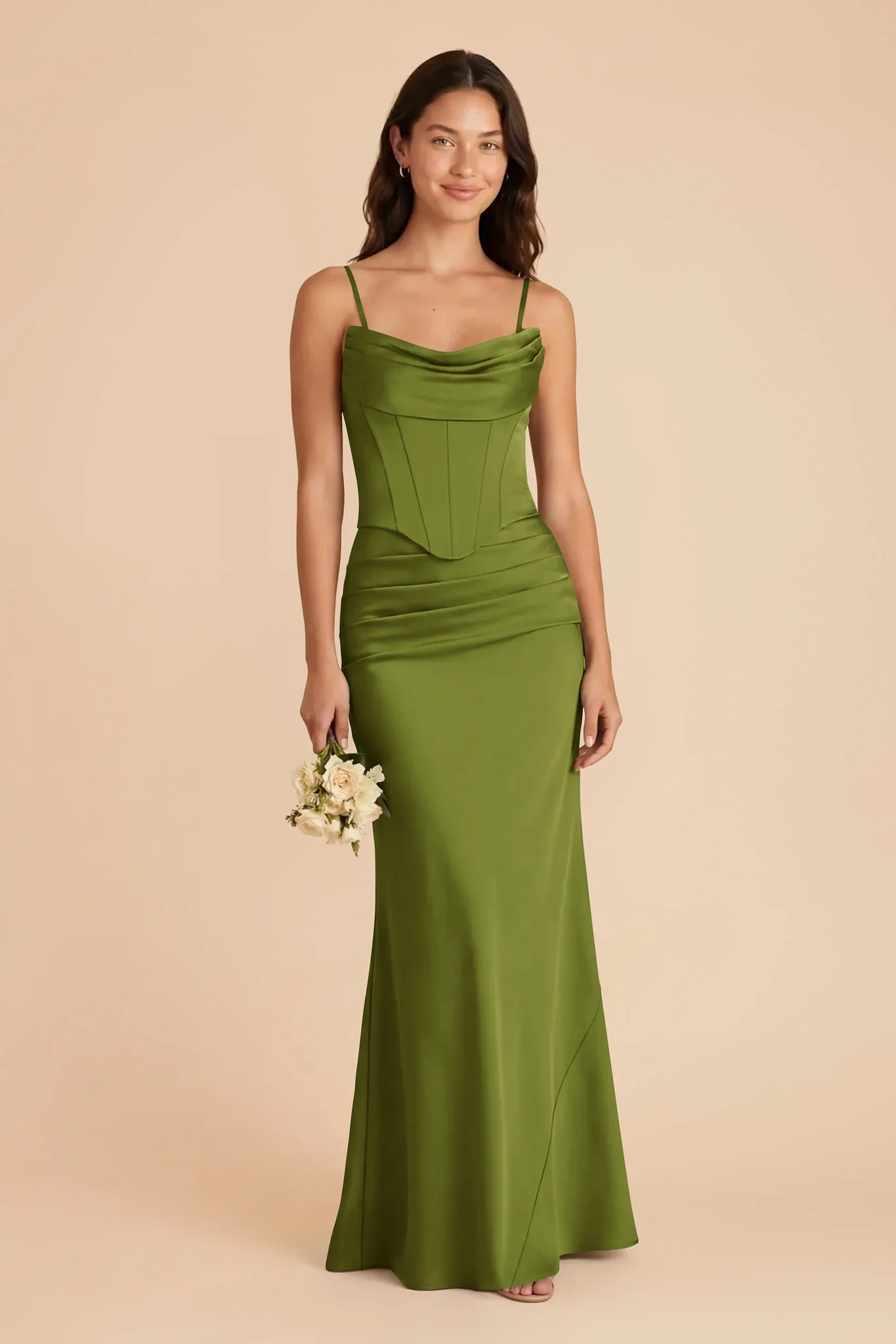 Cher Matte Satin Set - Cactus - Image 2
