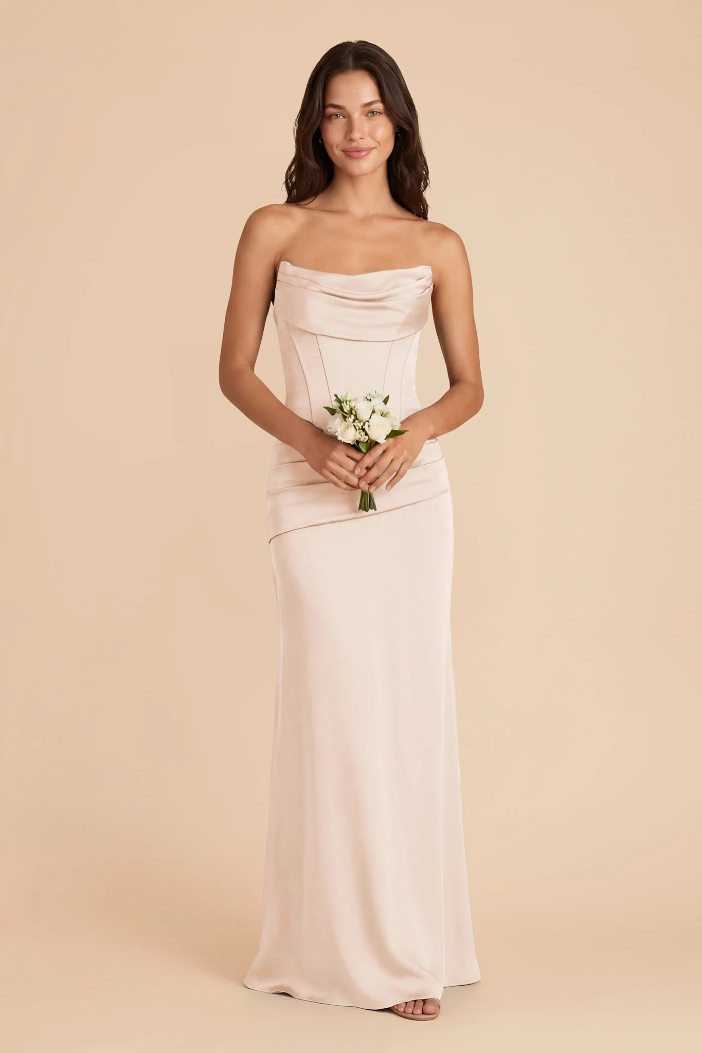 Cher Matte Satin Set - Champagne - Image 3