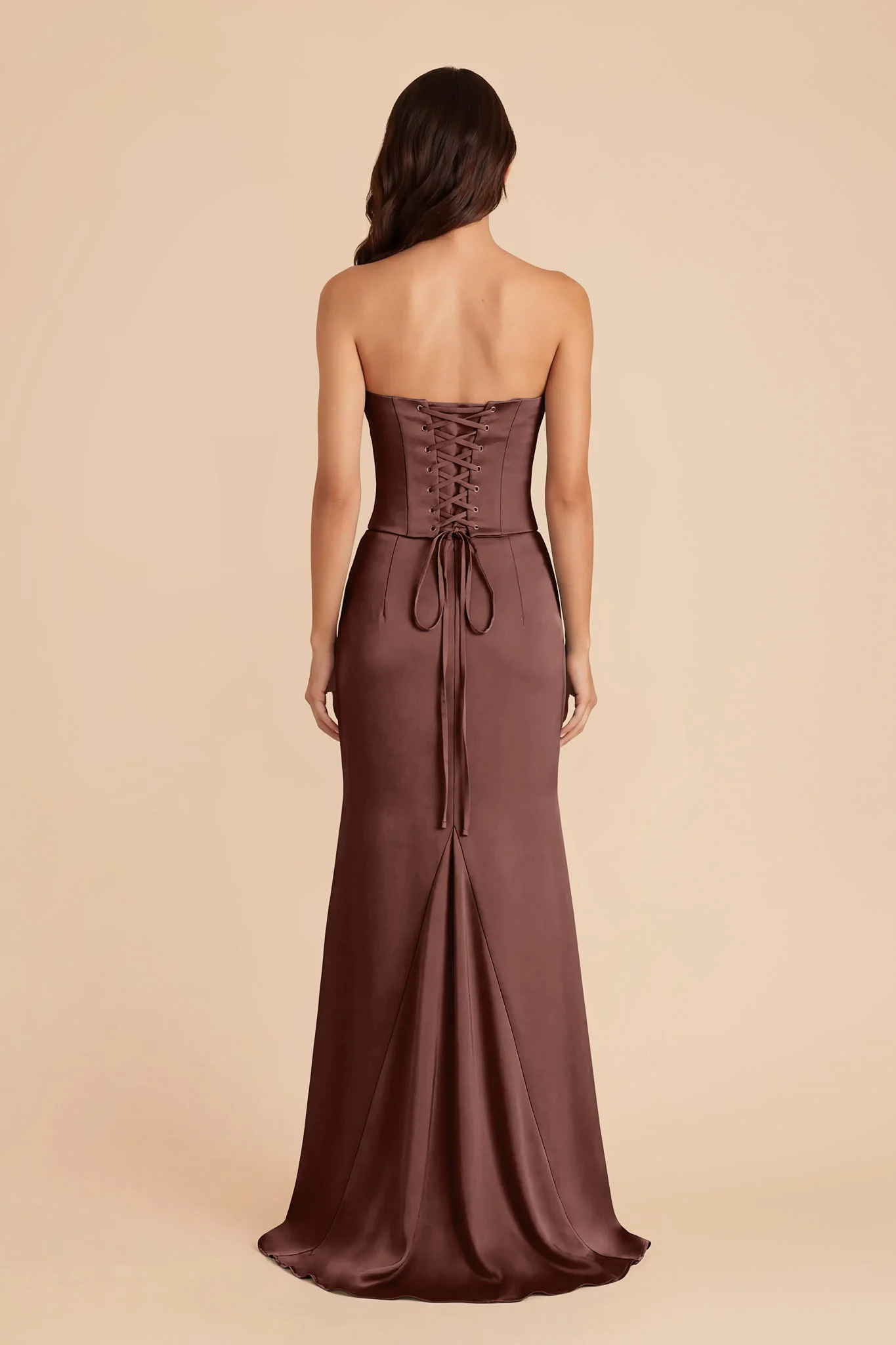 Cher Matte Satin Set - Chocolate Brown - Image 5