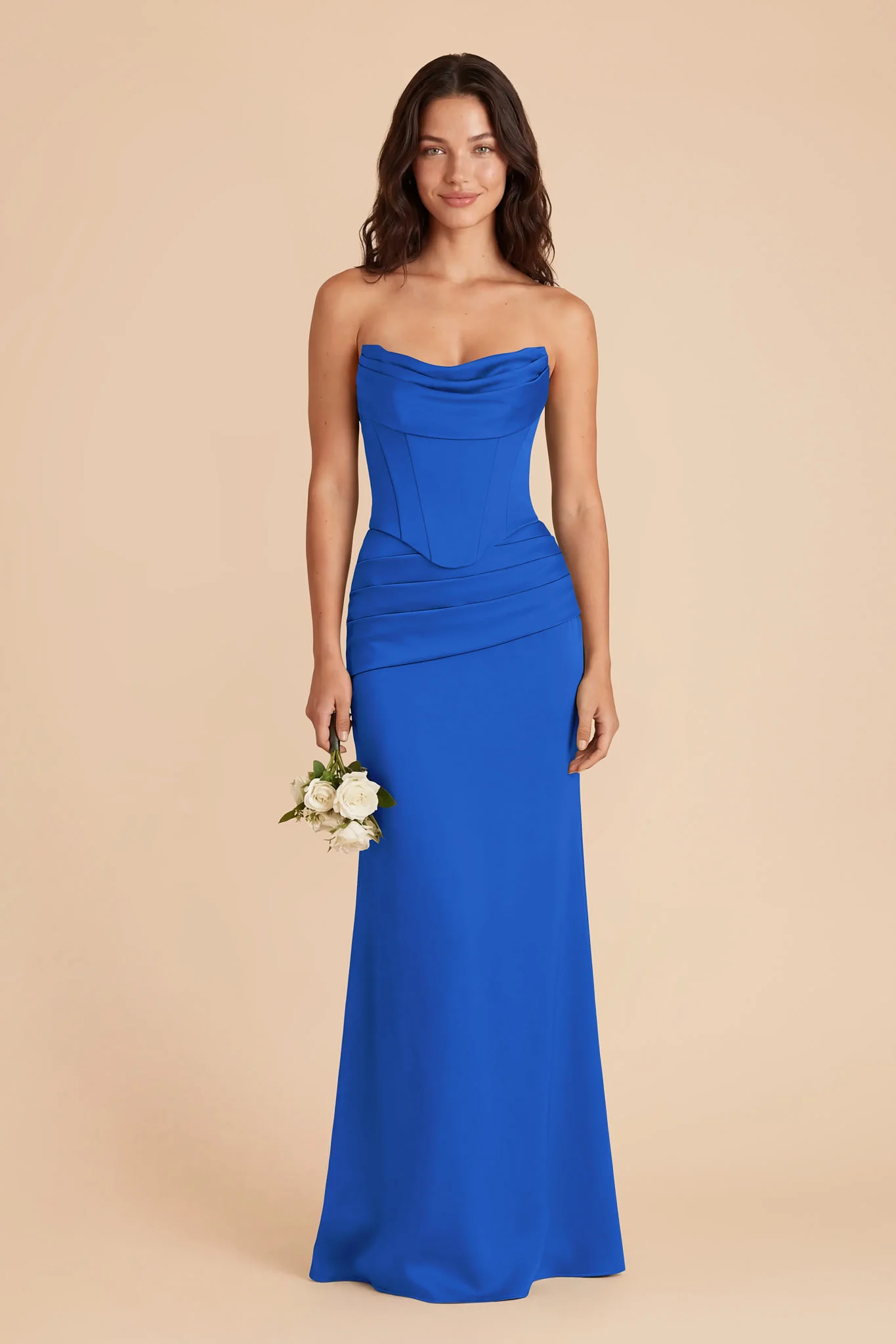 Cher Matte Satin Set - Cobalt Blue