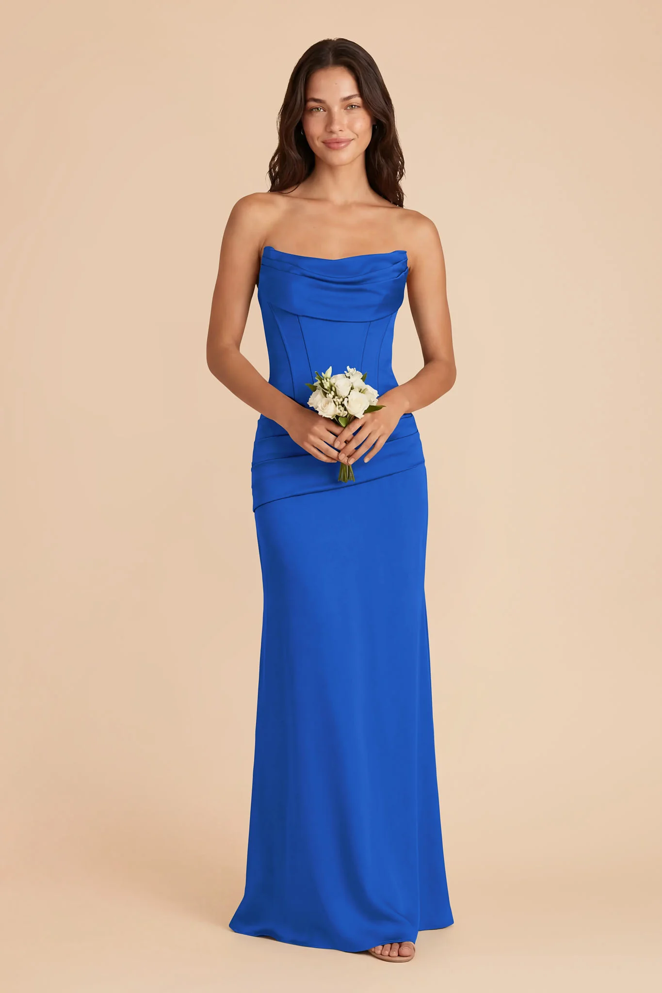 Cher Matte Satin Set - Cobalt Blue - Image 3