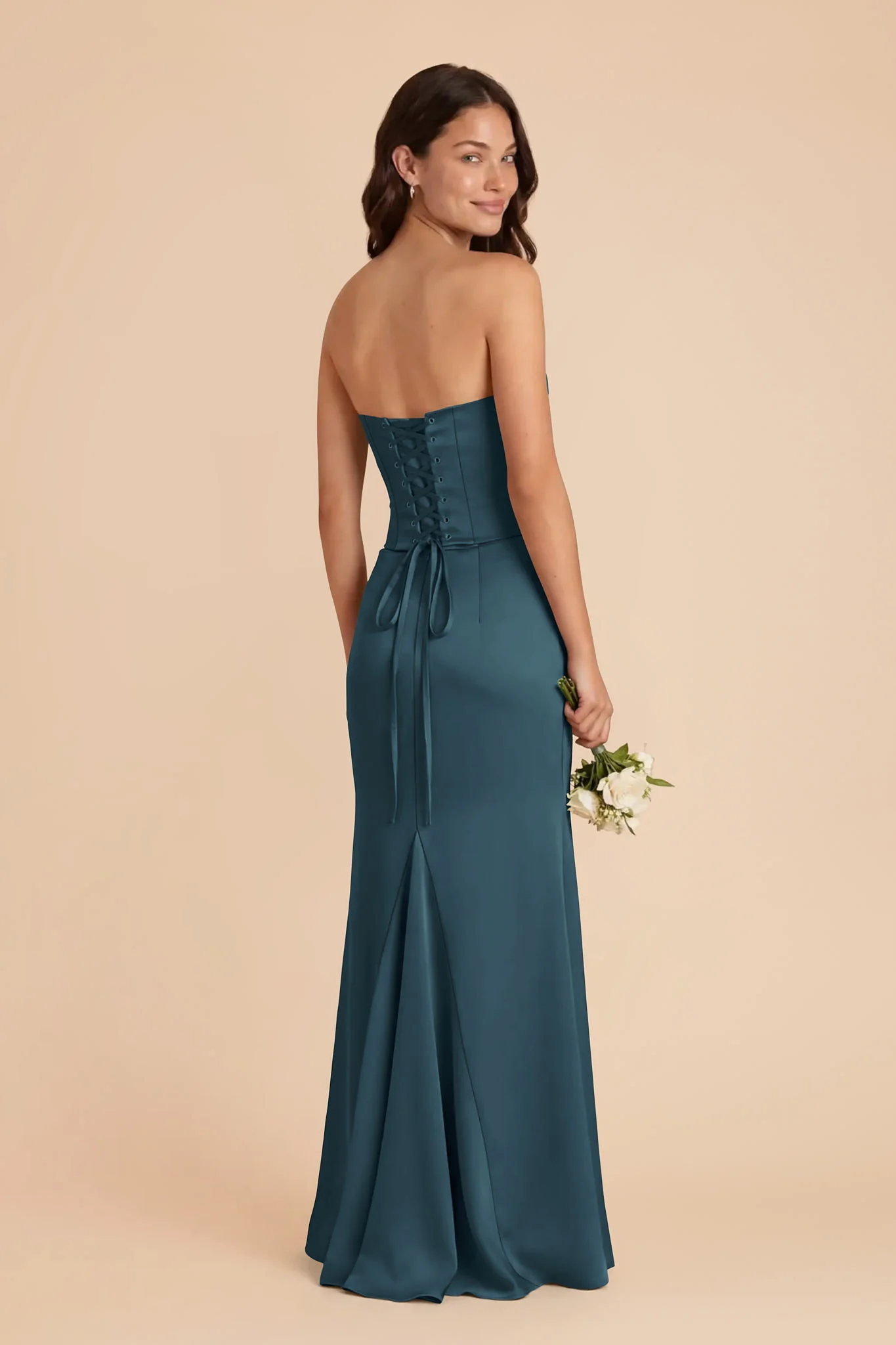 Cher Matte Satin Set - Dark Teal - Image 4