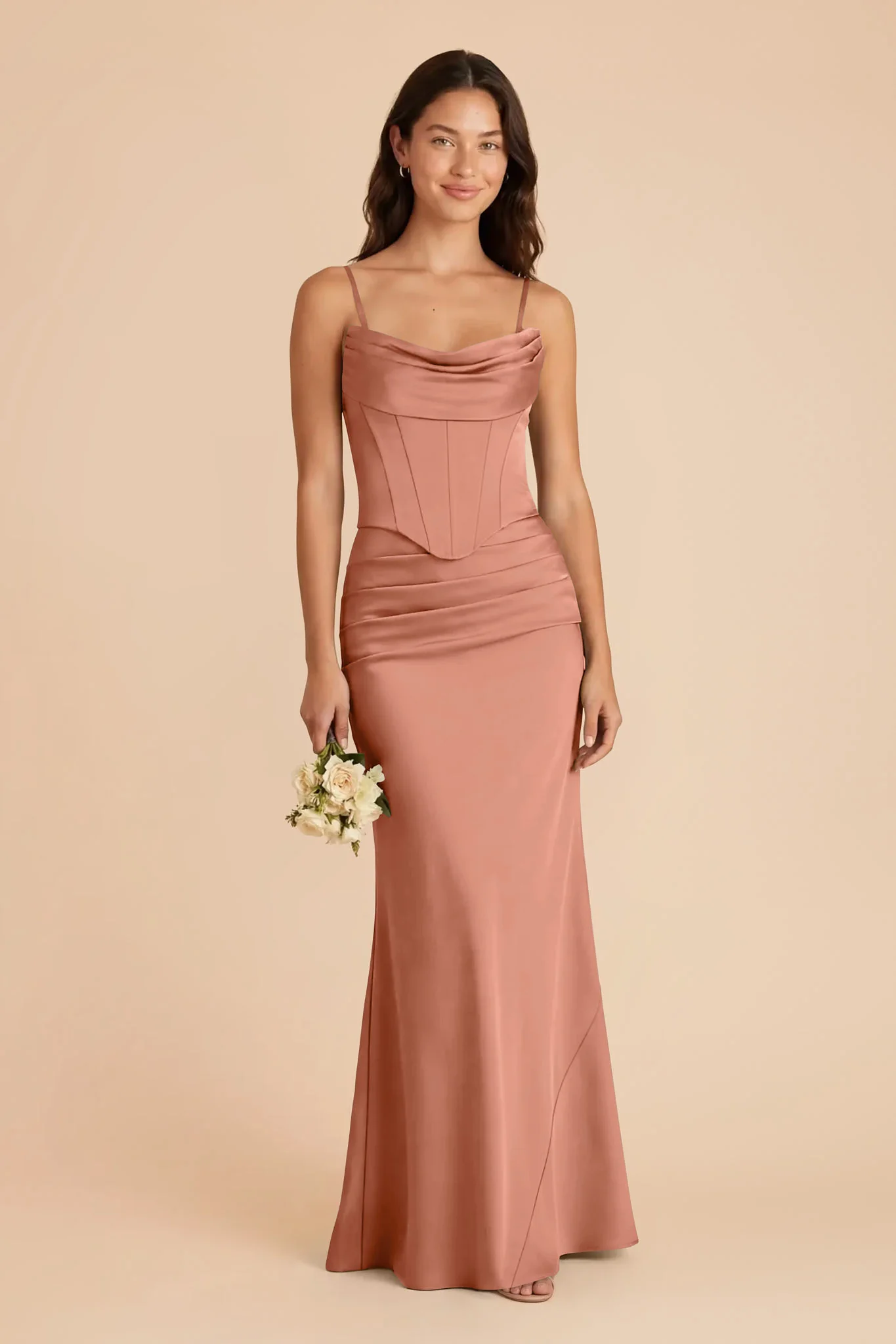 Cher Matte Satin Set - Desert Rose - Image 2