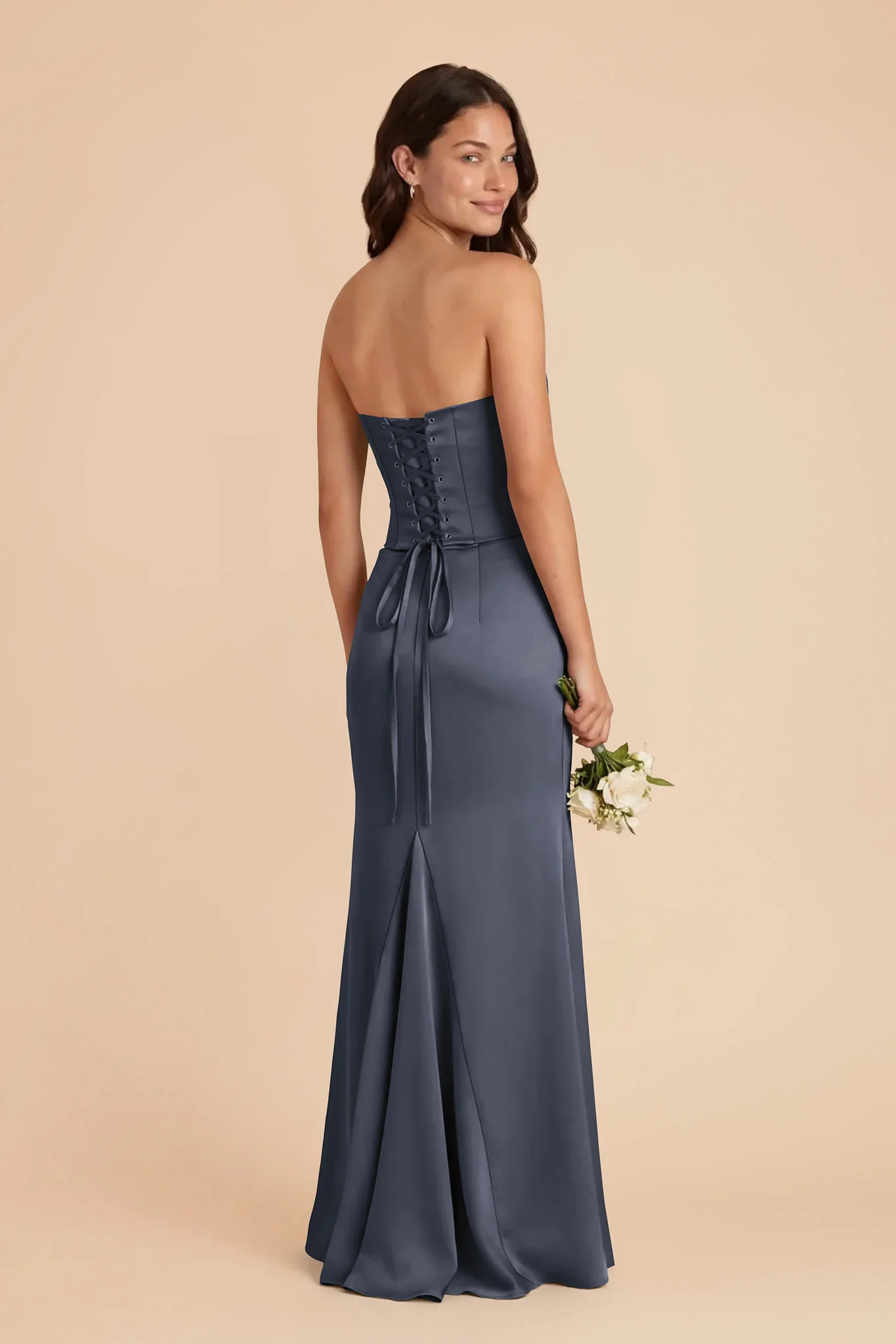 Cher Matte Satin Set - Dusk Blue - Image 4