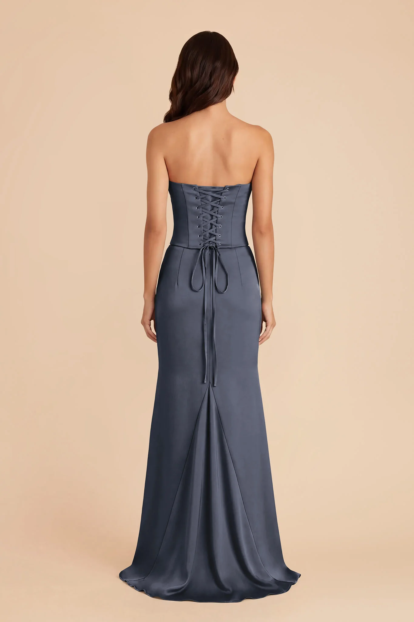 Cher Matte Satin Set - Dusk Blue - Image 5