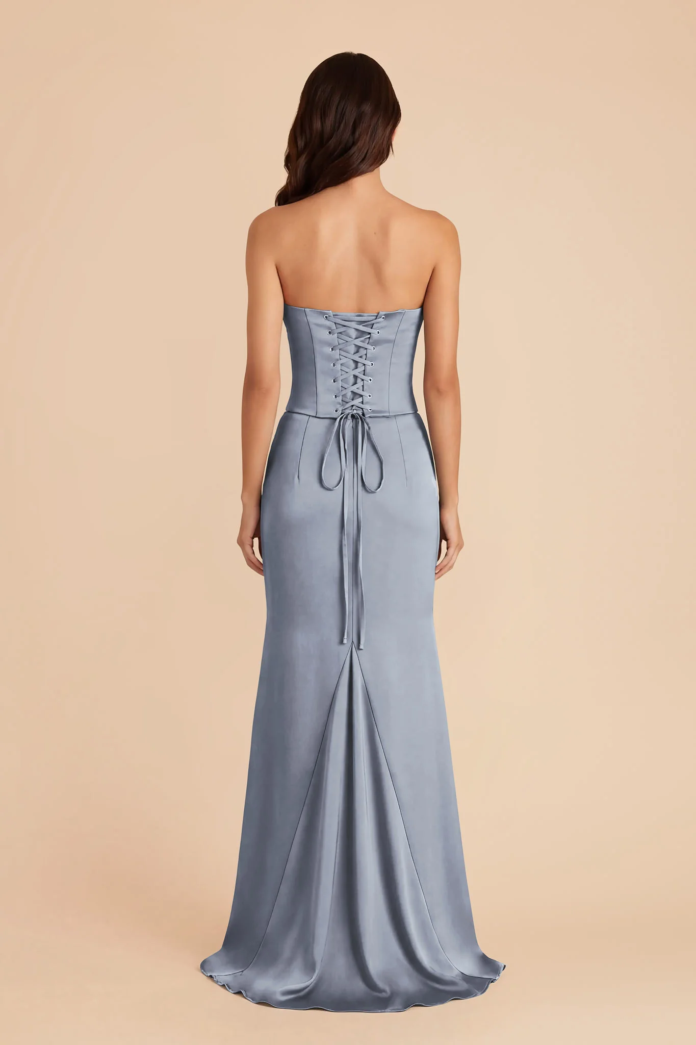 Cher Matte Satin Set - Dusty Blue - Image 5