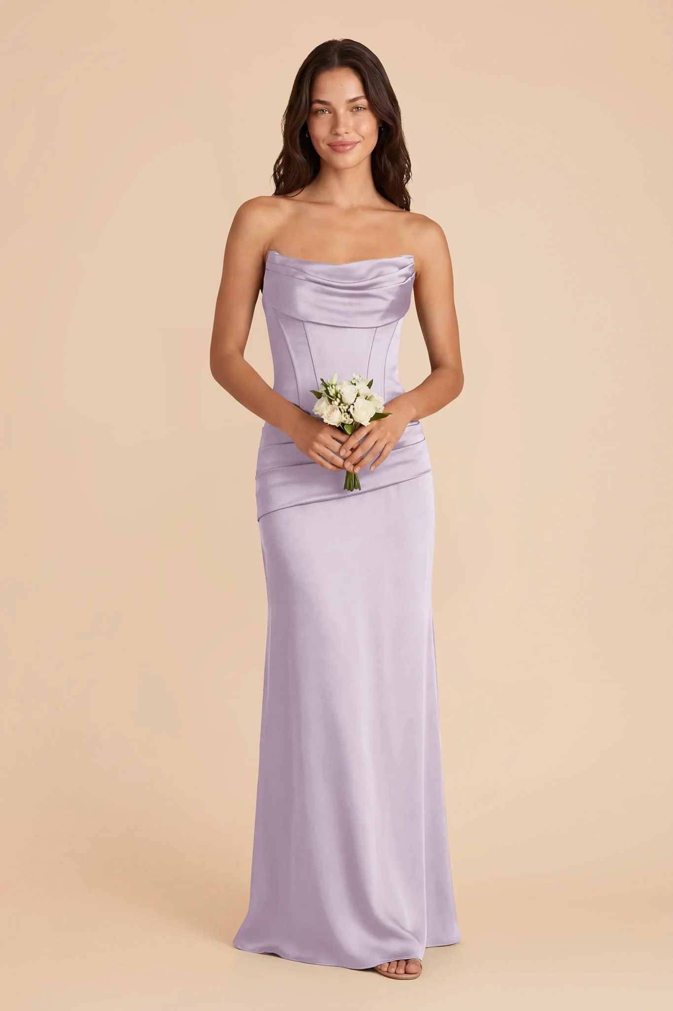 Cher Matte Satin Set - Dusty Lilac - Image 3