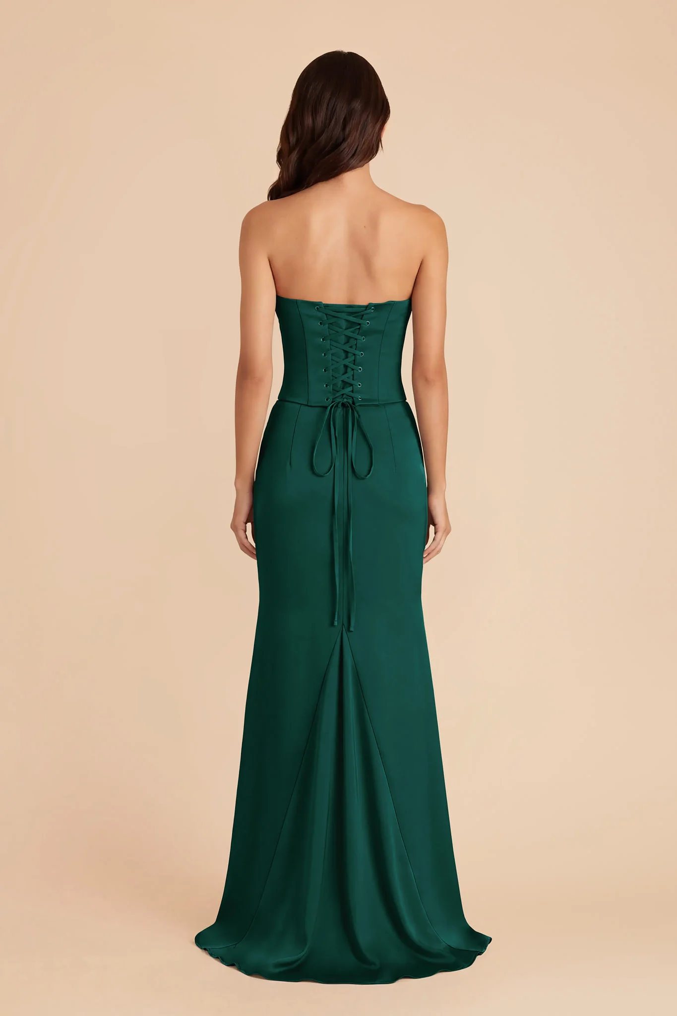 Cher Matte Satin Set - Emerald - Image 5