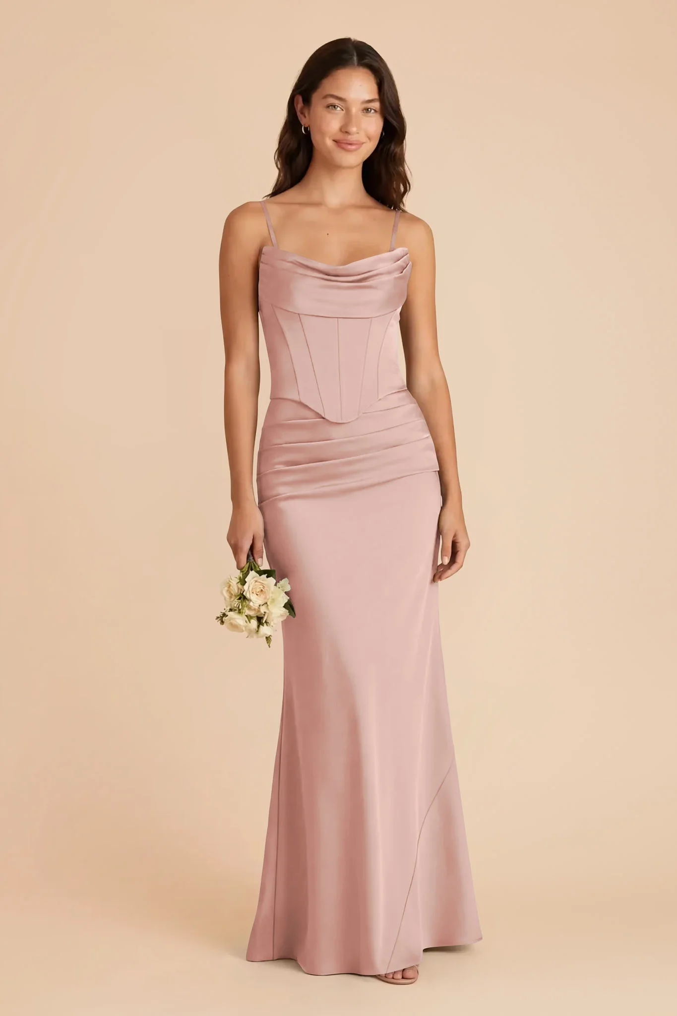Cher Matte Satin Set - English Rose - Image 2