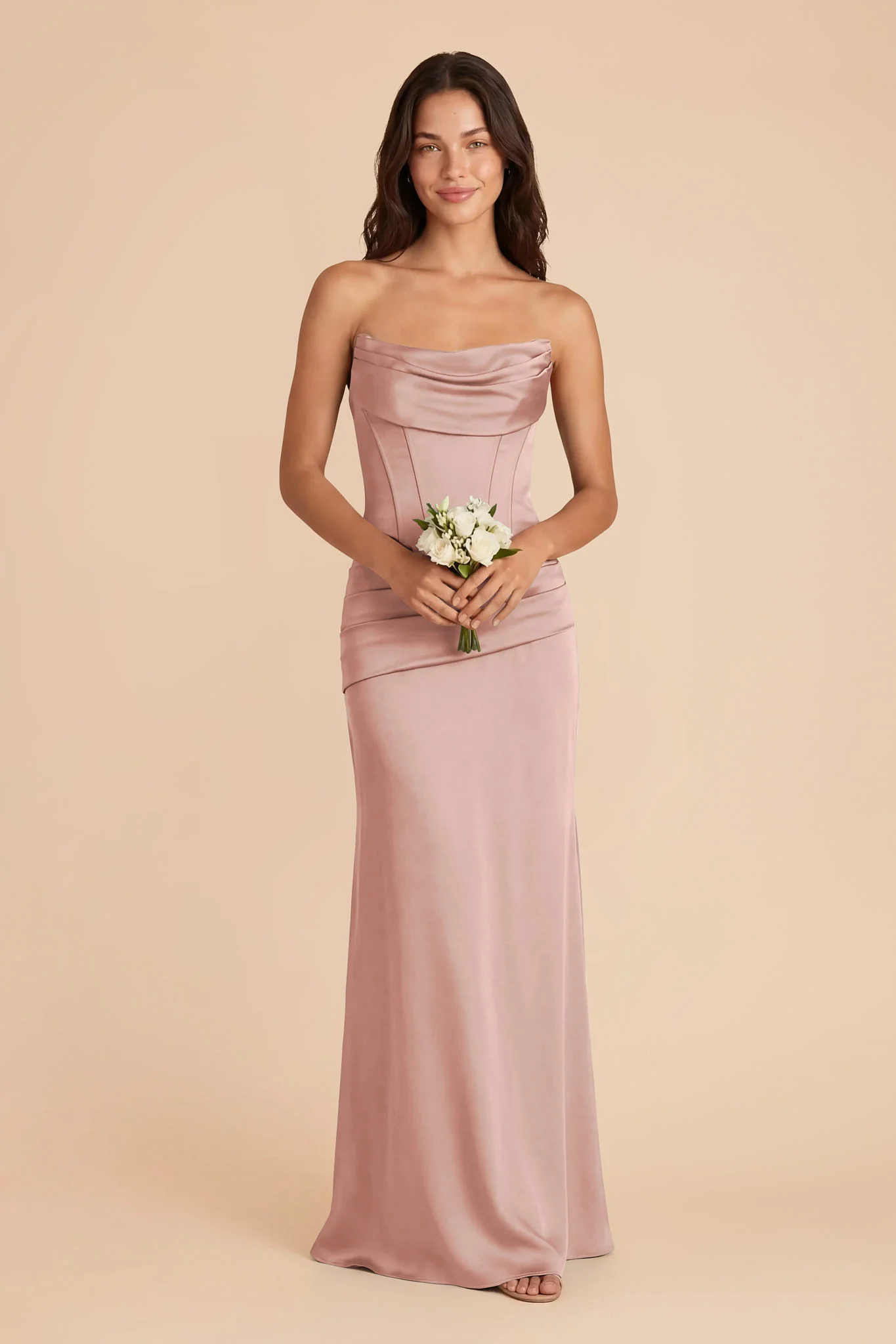 Cher Matte Satin Set - English Rose - Image 3