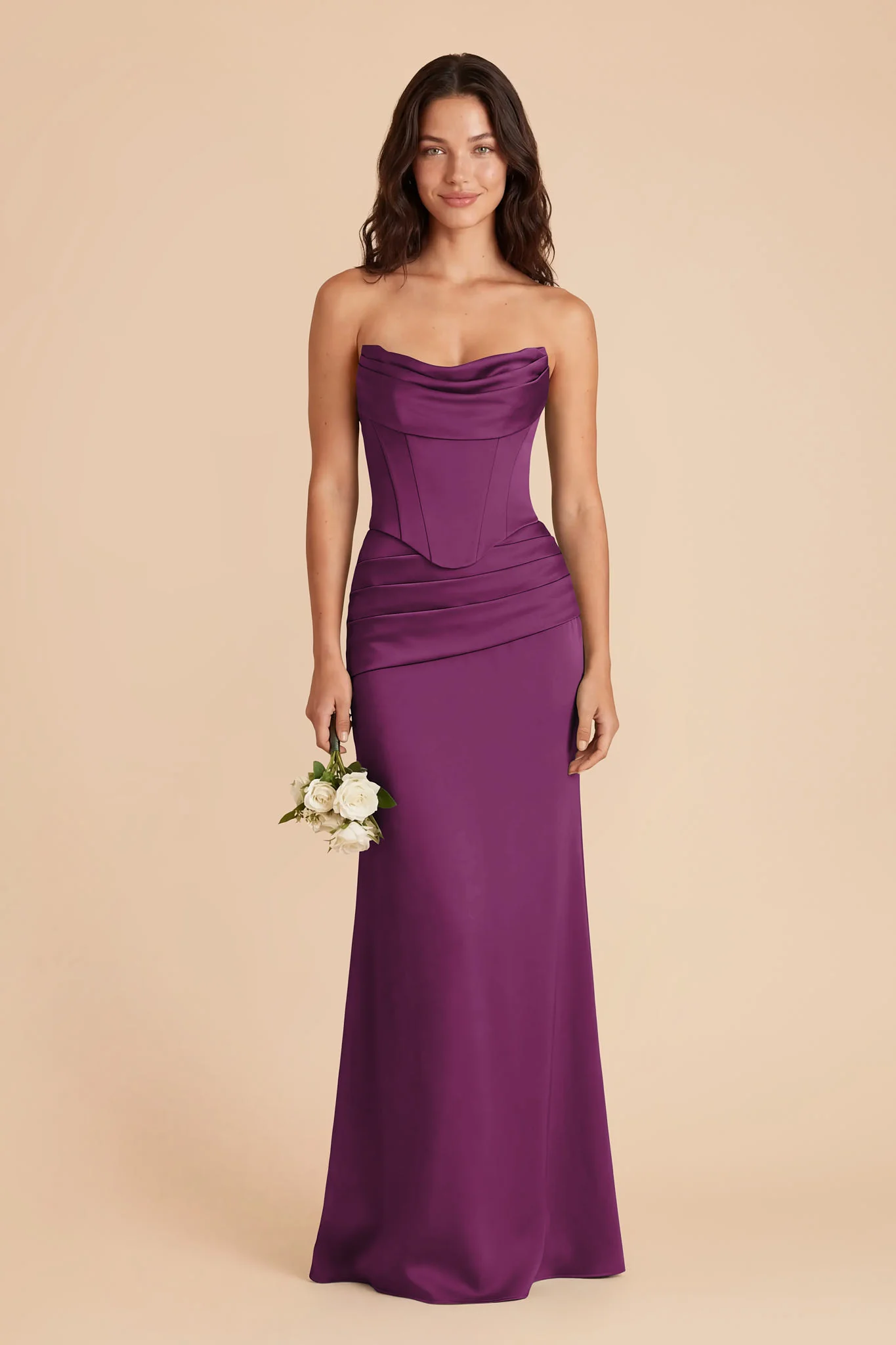Cher Matte Satin Set - Fig