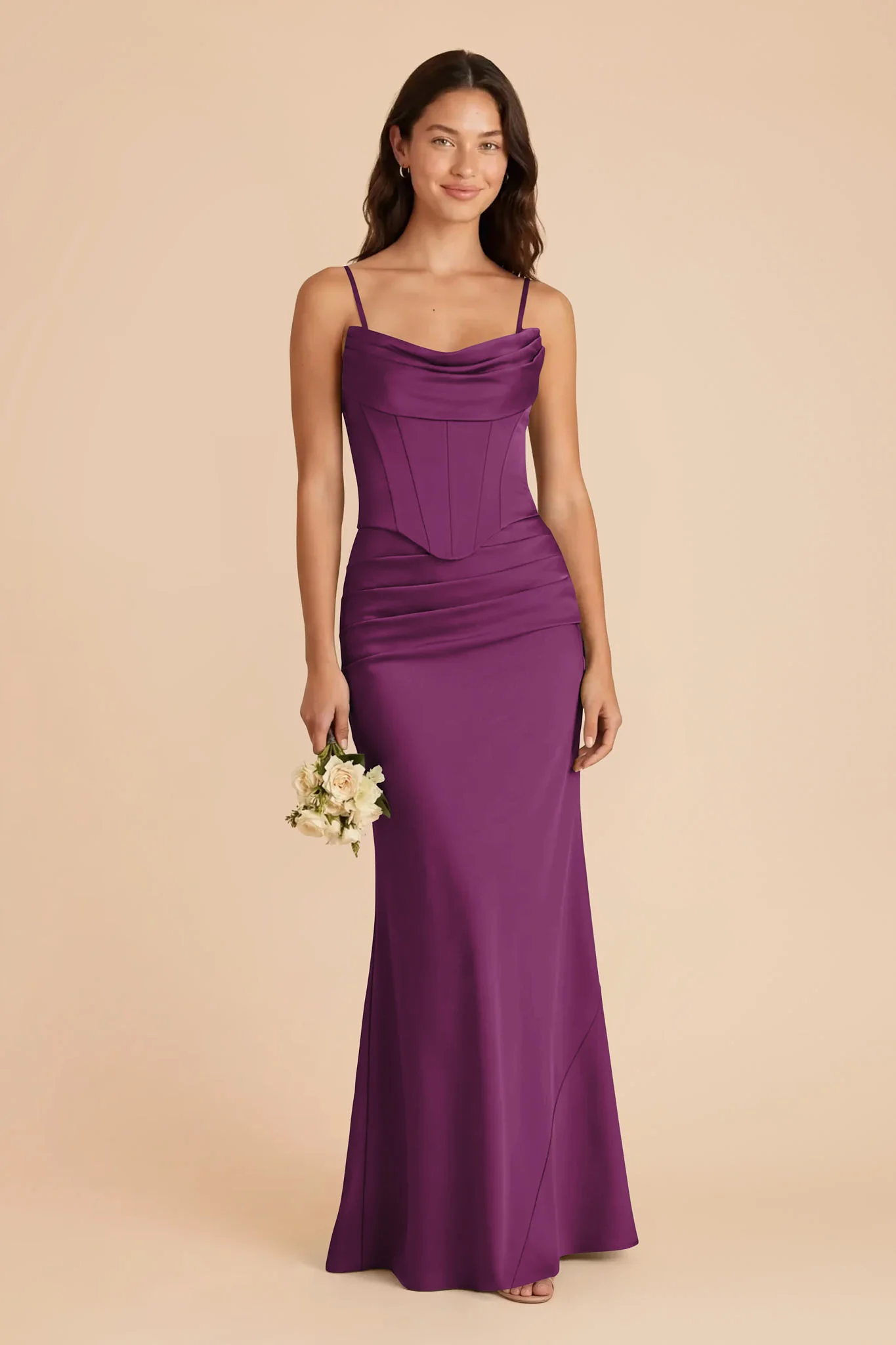 Cher Matte Satin Set - Fig - Image 2