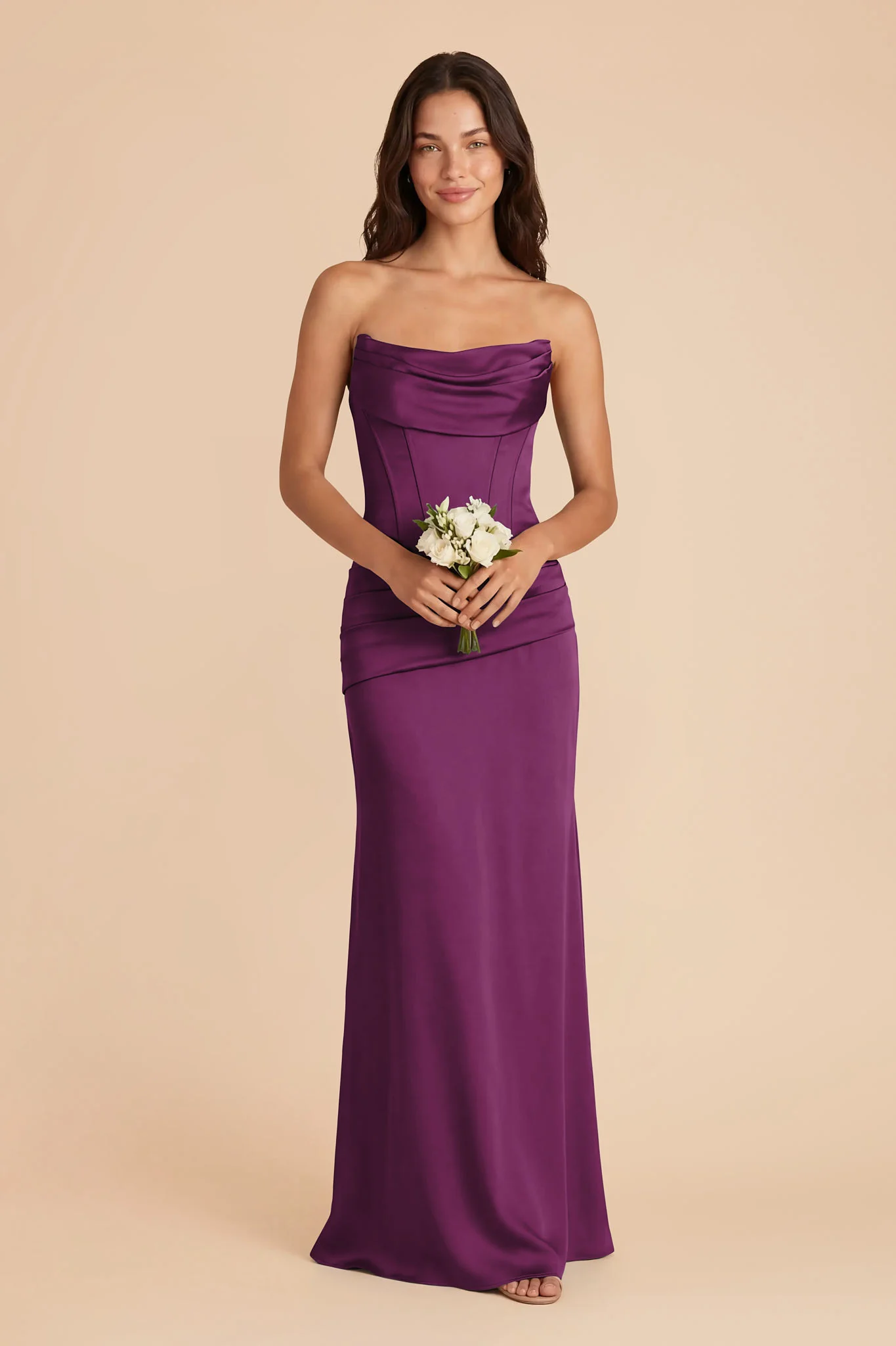 Cher Matte Satin Set - Fig - Image 3